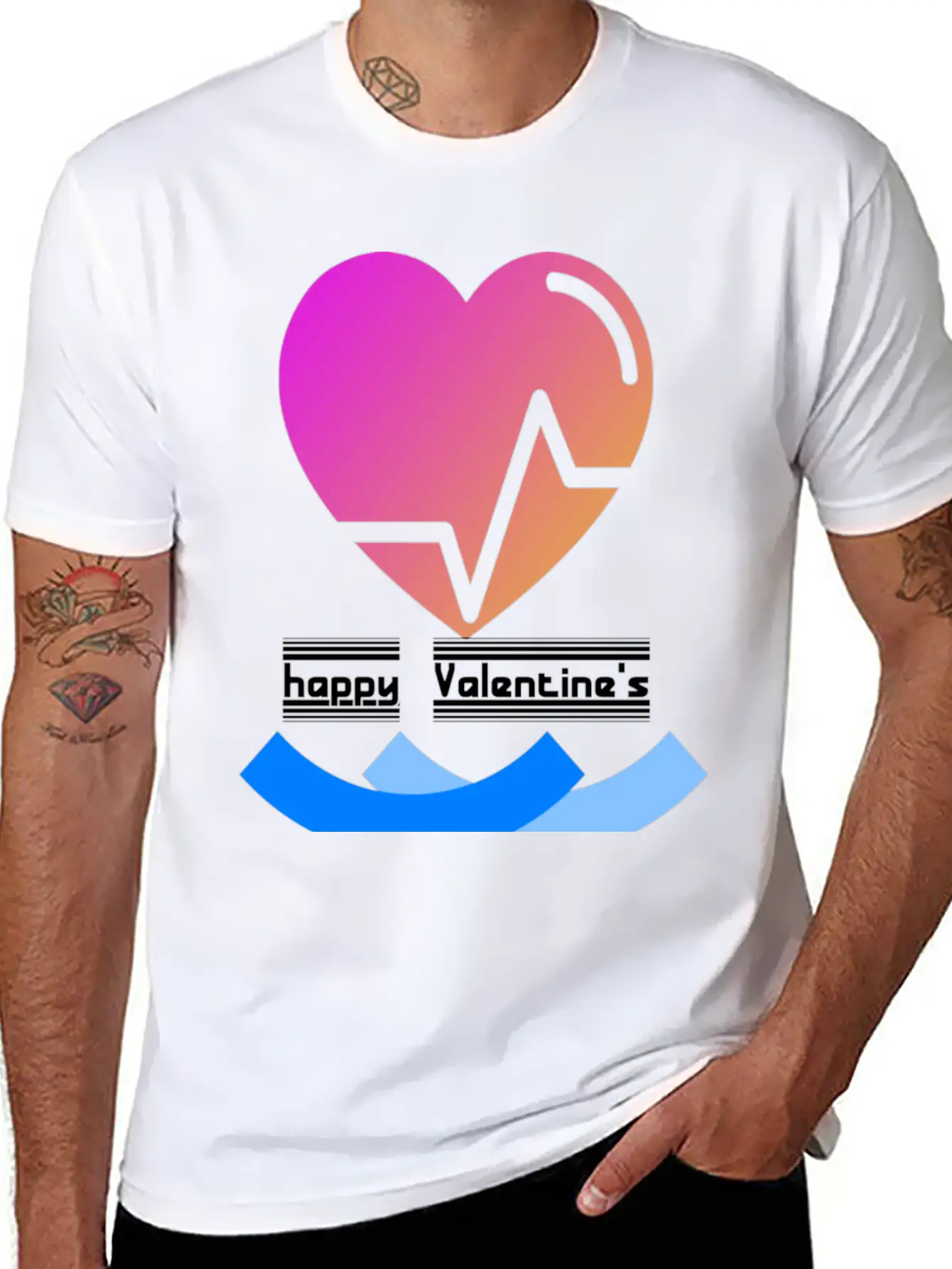 Valentine's Day Happy Valentine's Day Casual Graphic T-Shirt – Simple And Comfortable Daily Wear