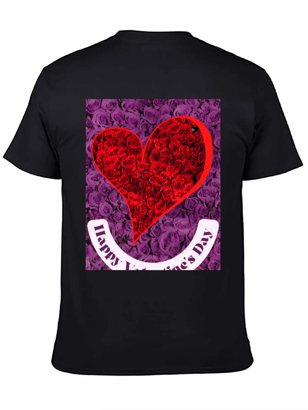 Valentine's Day With Lots Of Roses Casual Graphic T-Shirt – Simple And Comfortable Daily Wear