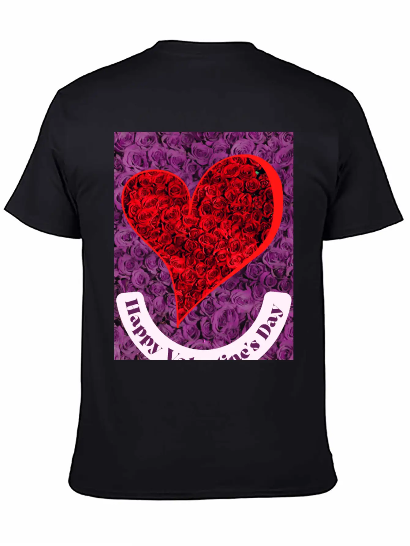 Valentine's Day With Lots Of Roses Casual Graphic T-Shirt – Simple And Comfortable Daily Wear