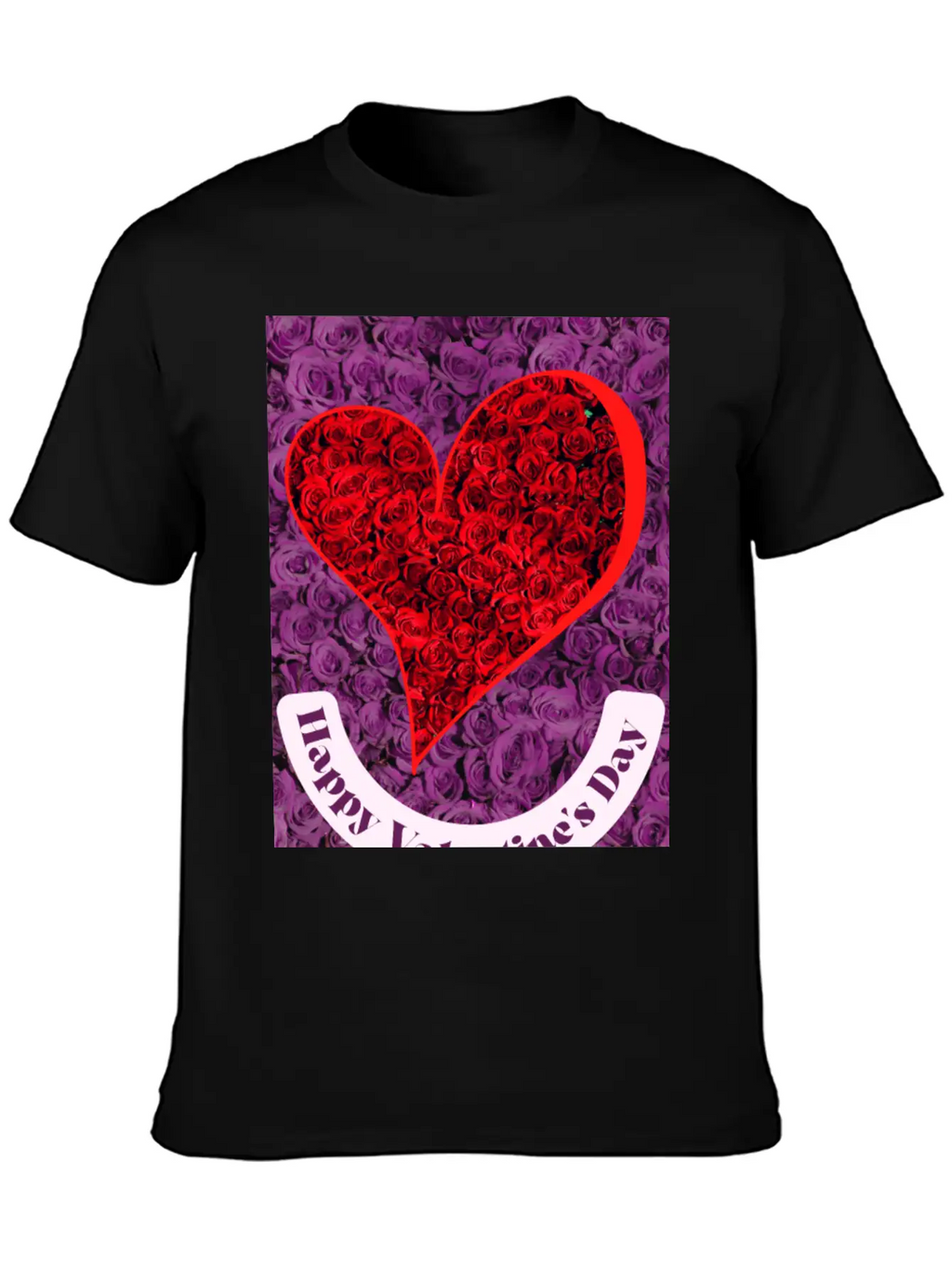 Valentine's Day With Lots Of Roses Casual Graphic T-Shirt – Simple And Comfortable Daily Wear