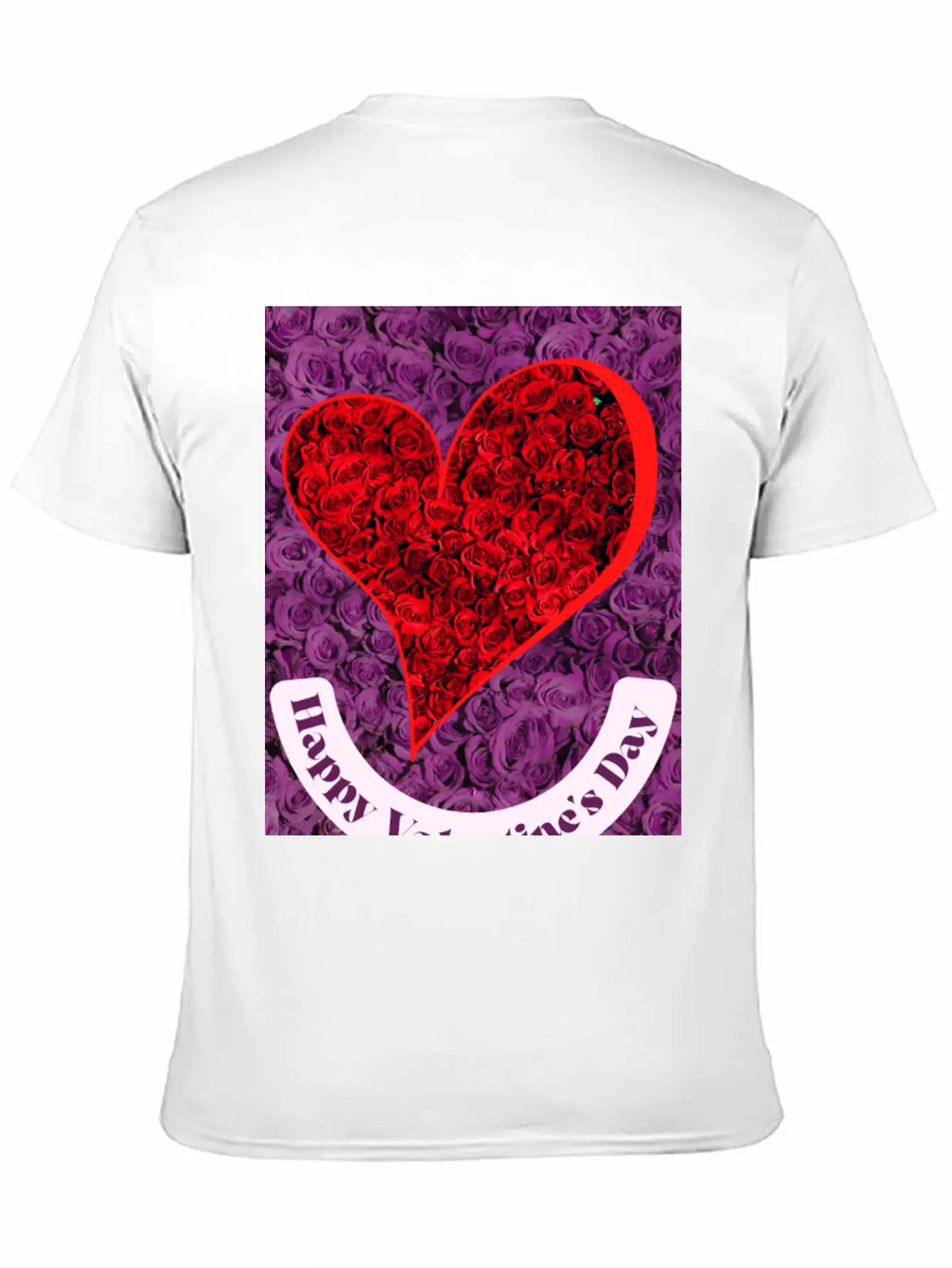 Valentine's Day With Lots Of Roses Casual Graphic T-Shirt – Simple And Comfortable Daily Wear