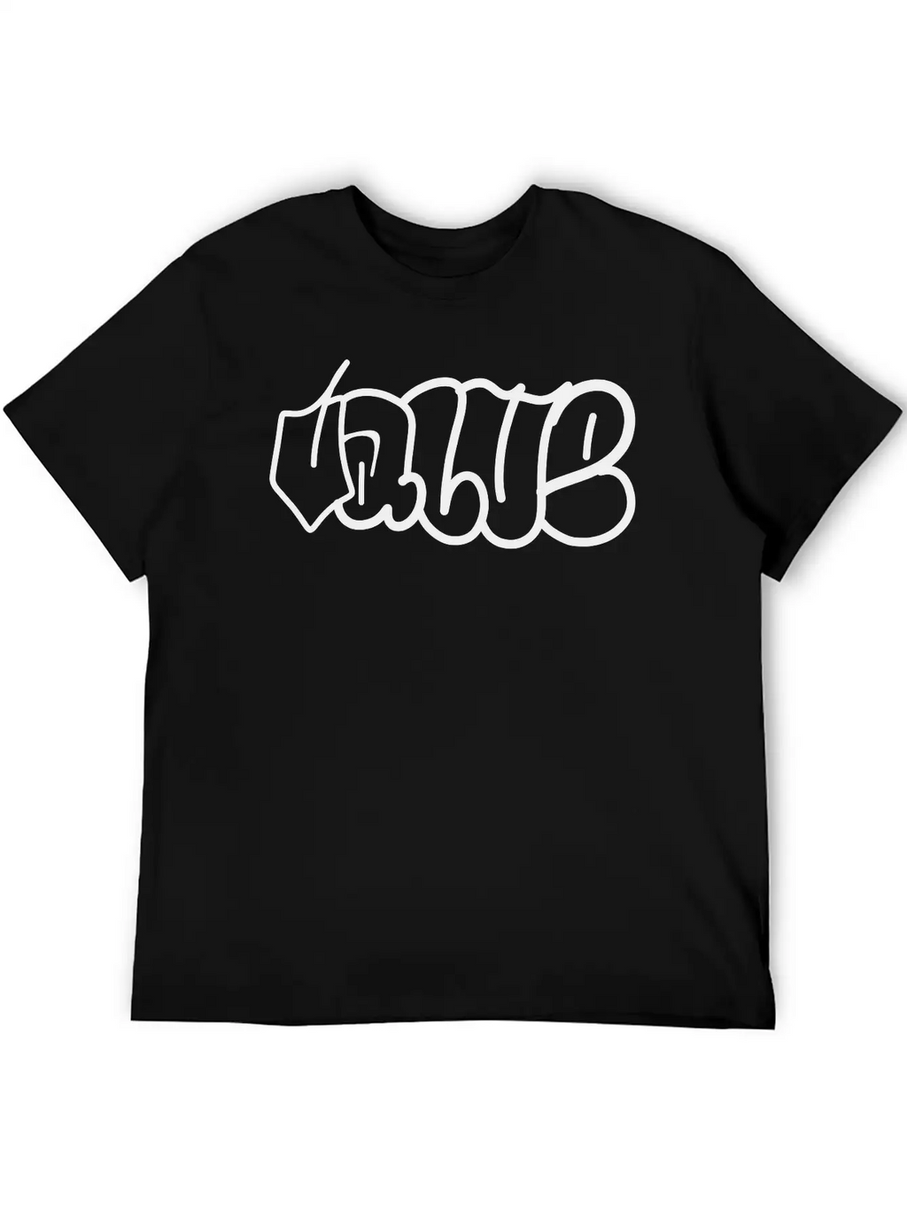 Value Graffiti Throwup Unisex Casual T-Shirt – Clean Design For Daily Comfort