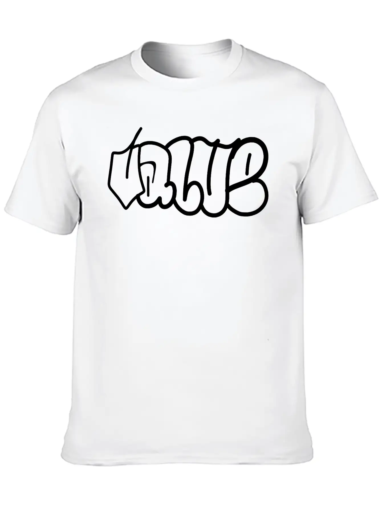Value Graffiti Throwup Unisex Casual T-Shirt – Clean Design For Daily Comfort