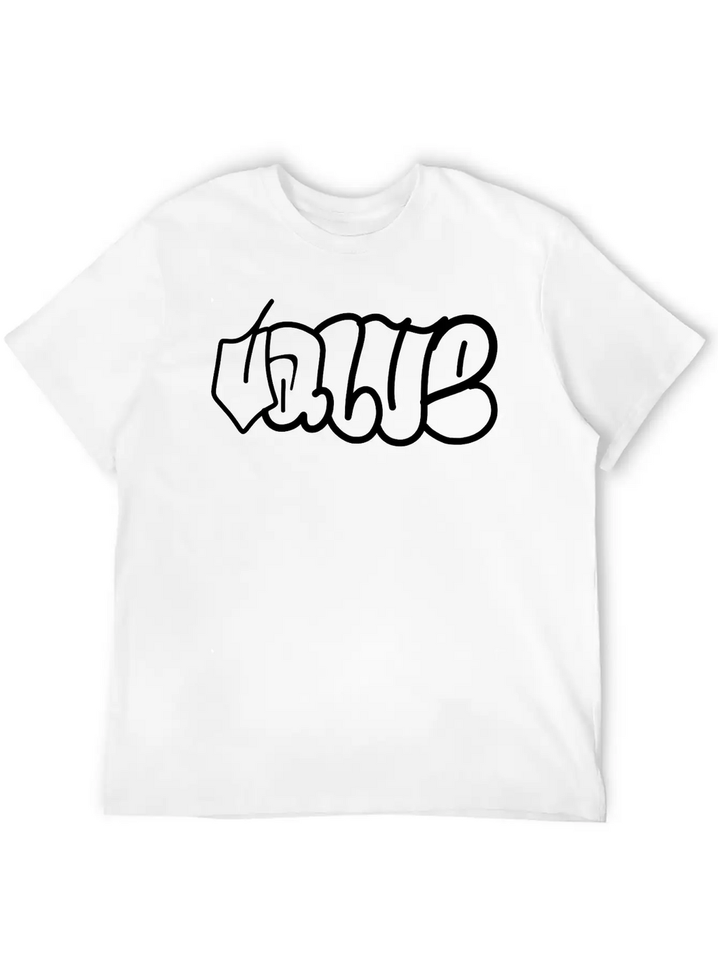 Value Graffiti Throwup Unisex Casual T-Shirt – Clean Design For Daily Comfort