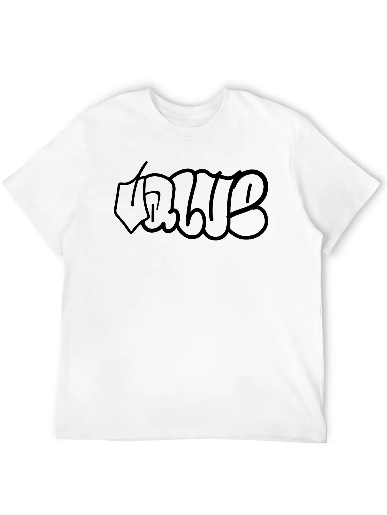 Value Graffiti Throwup Unisex Casual T-Shirt – Clean Design For Daily Comfort