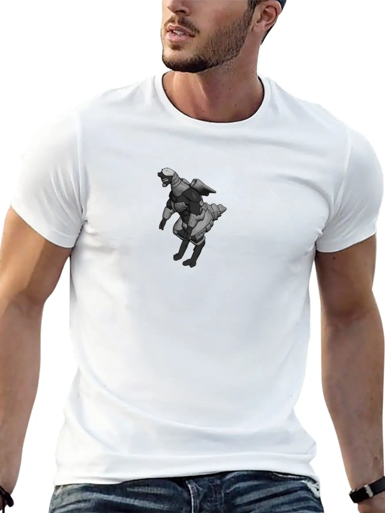 Vandenberge_CyborgSarnetd Unisex Casual T-Shirt – Clean Design For Daily Comfort