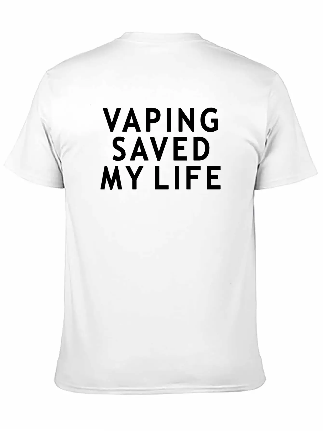 Vape - Vaping Saved My Life Breathable Soft Cotton T-Shirt – Timeless Casual Look