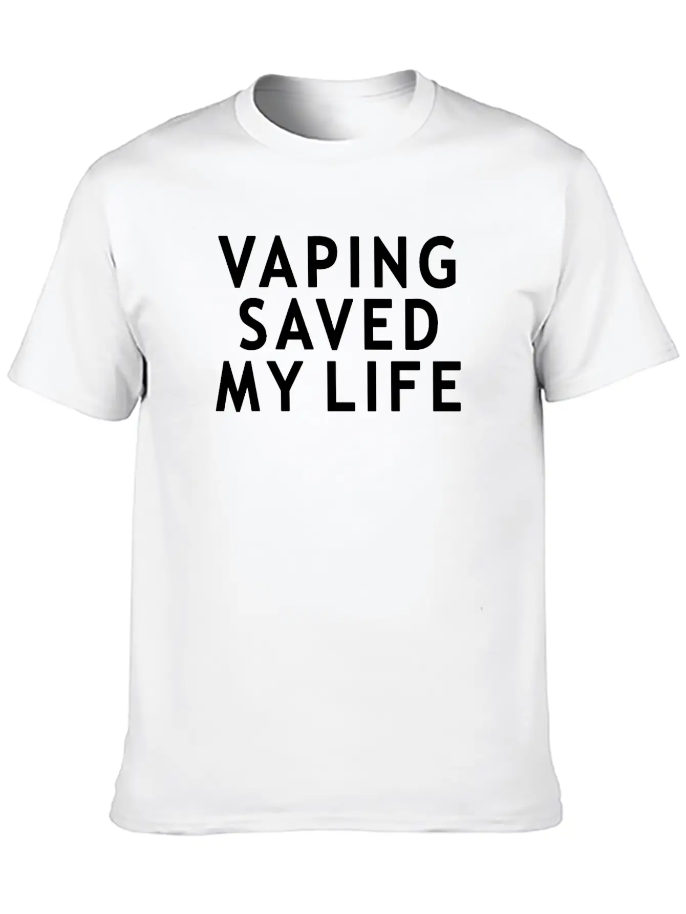 Vape - Vaping Saved My Life Breathable Soft Cotton T-Shirt – Timeless Casual Look