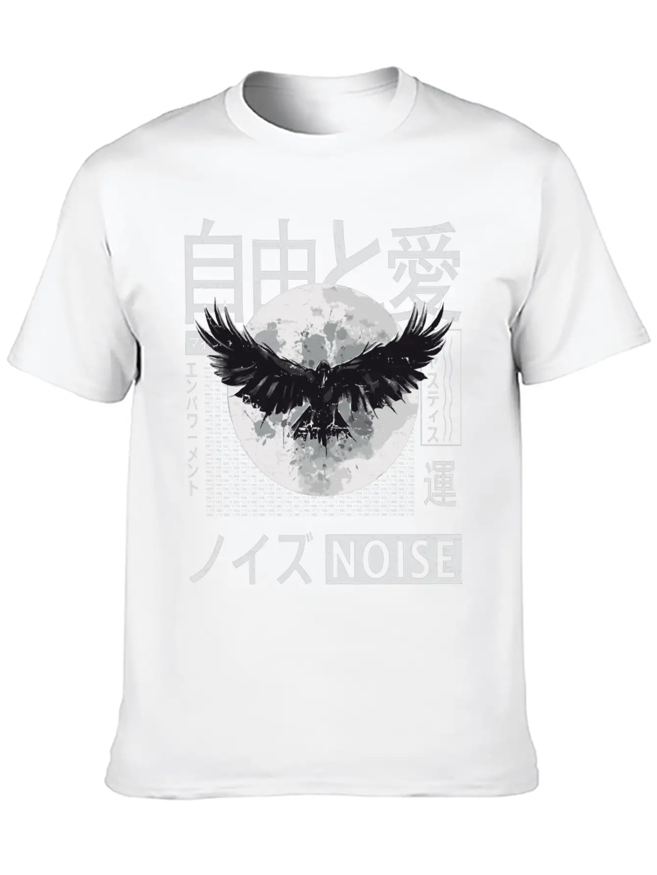 Vaporwave - Aesthetic - Japanese Korean - Moon And Unisex Casual T-Shirt – Clean Design For Daily Comfort