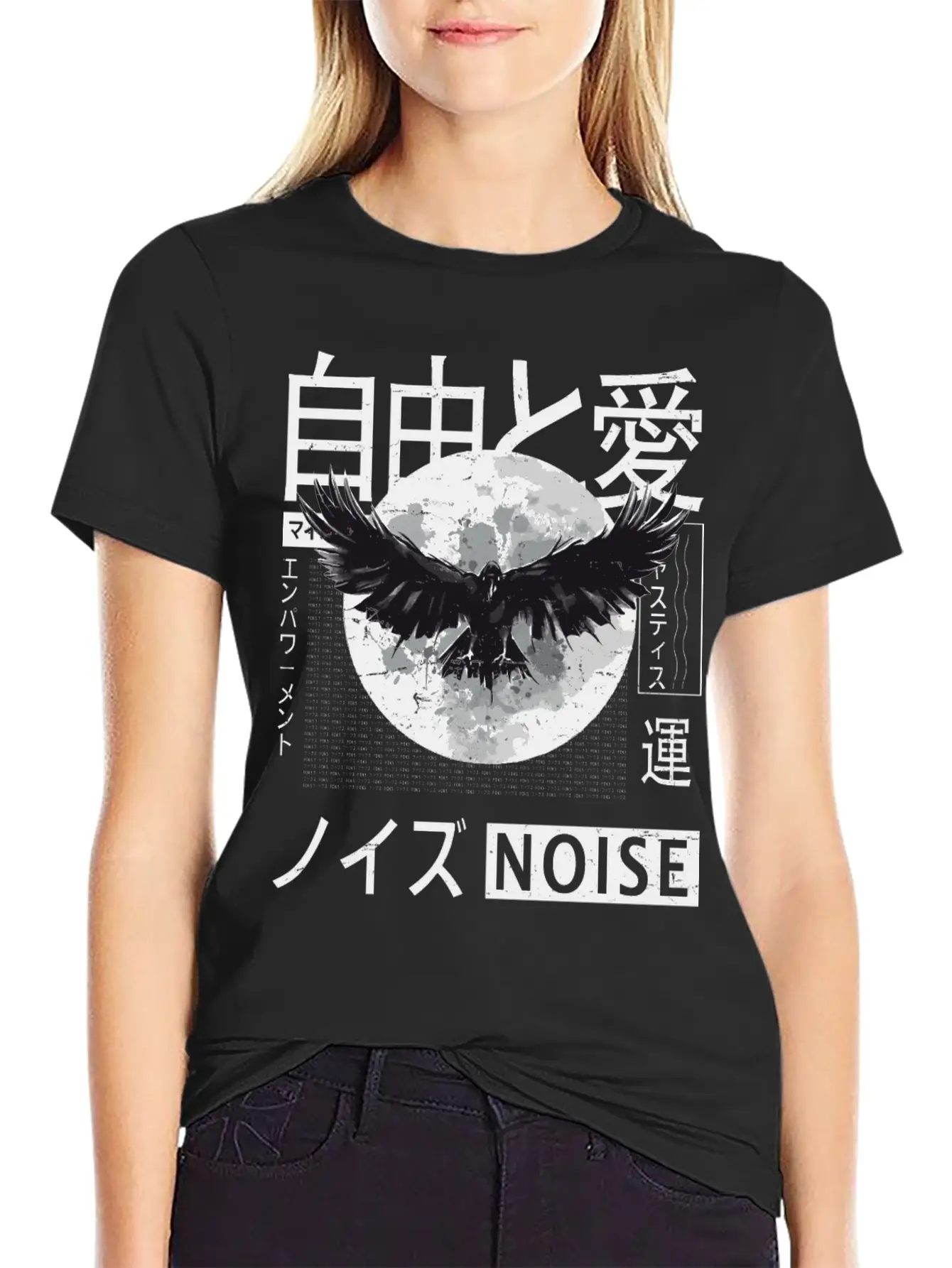 Vaporwave - Aesthetic - Japanese Korean - Moon And Unisex Casual T-Shirt – Clean Design For Daily Comfort