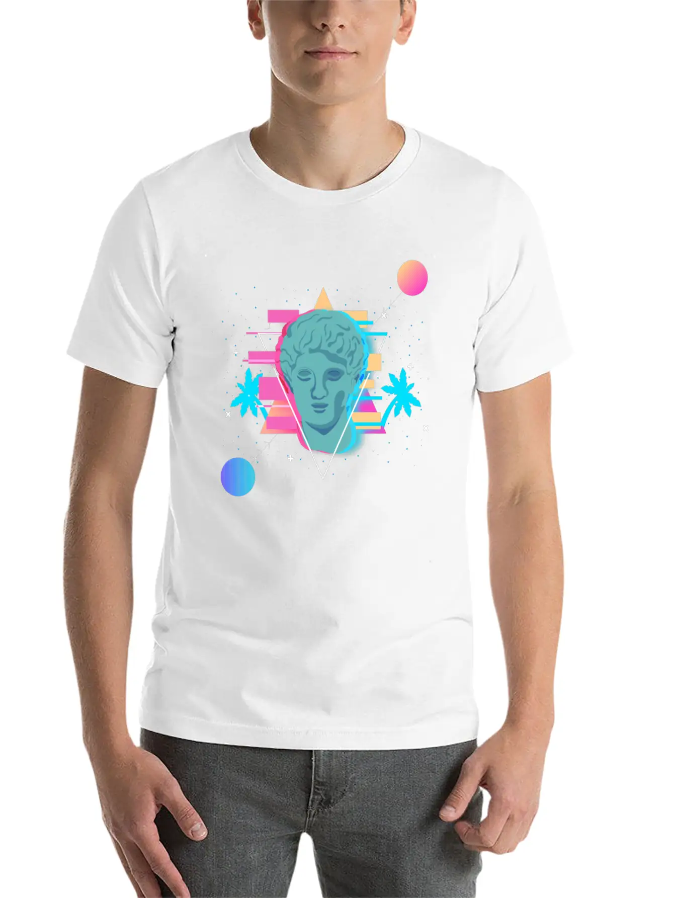 Vaporwave Aesthetic Stylish Everyday T-Shirt – Unisex Basic Cotton Tee