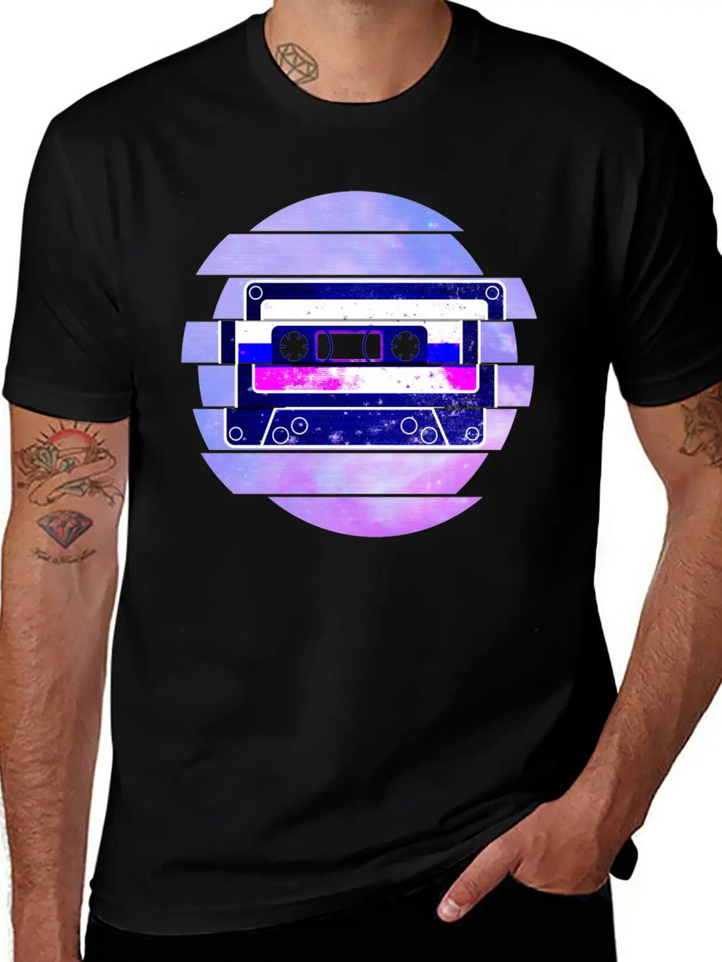 Vaporwave Retro Aesthetic Art Mixtape Glitch Music Unisex Casual T-Shirt – Clean Design For Daily Comfort