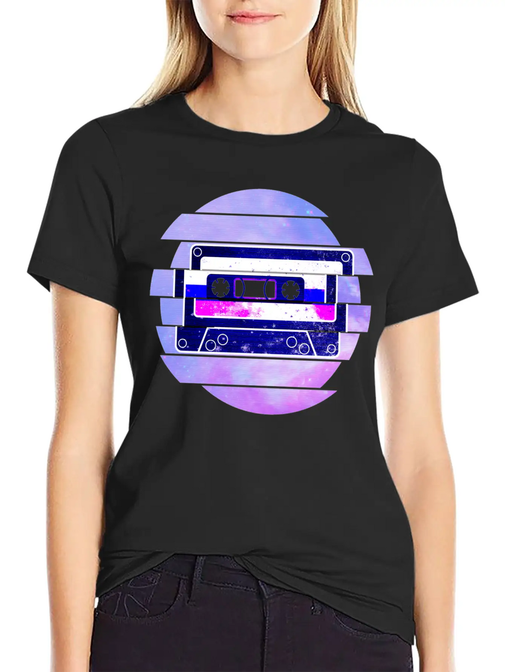 Vaporwave Retro Aesthetic Art Mixtape Glitch Music Unisex Casual T-Shirt – Clean Design For Daily Comfort