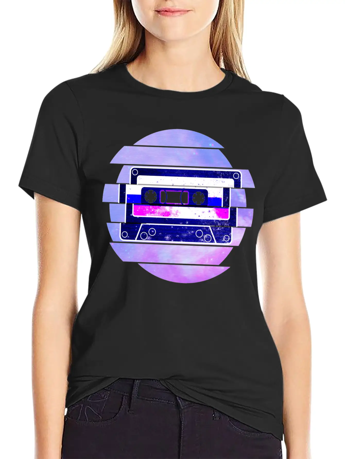 Vaporwave Retro Aesthetic Art Mixtape Glitch Music Unisex Casual T-Shirt – Clean Design For Daily Comfort