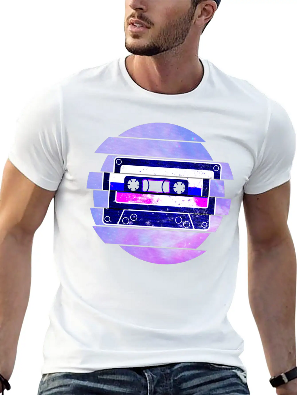 Vaporwave Retro Aesthetic Art Mixtape Glitch Music Unisex Casual T-Shirt – Clean Design For Daily Comfort