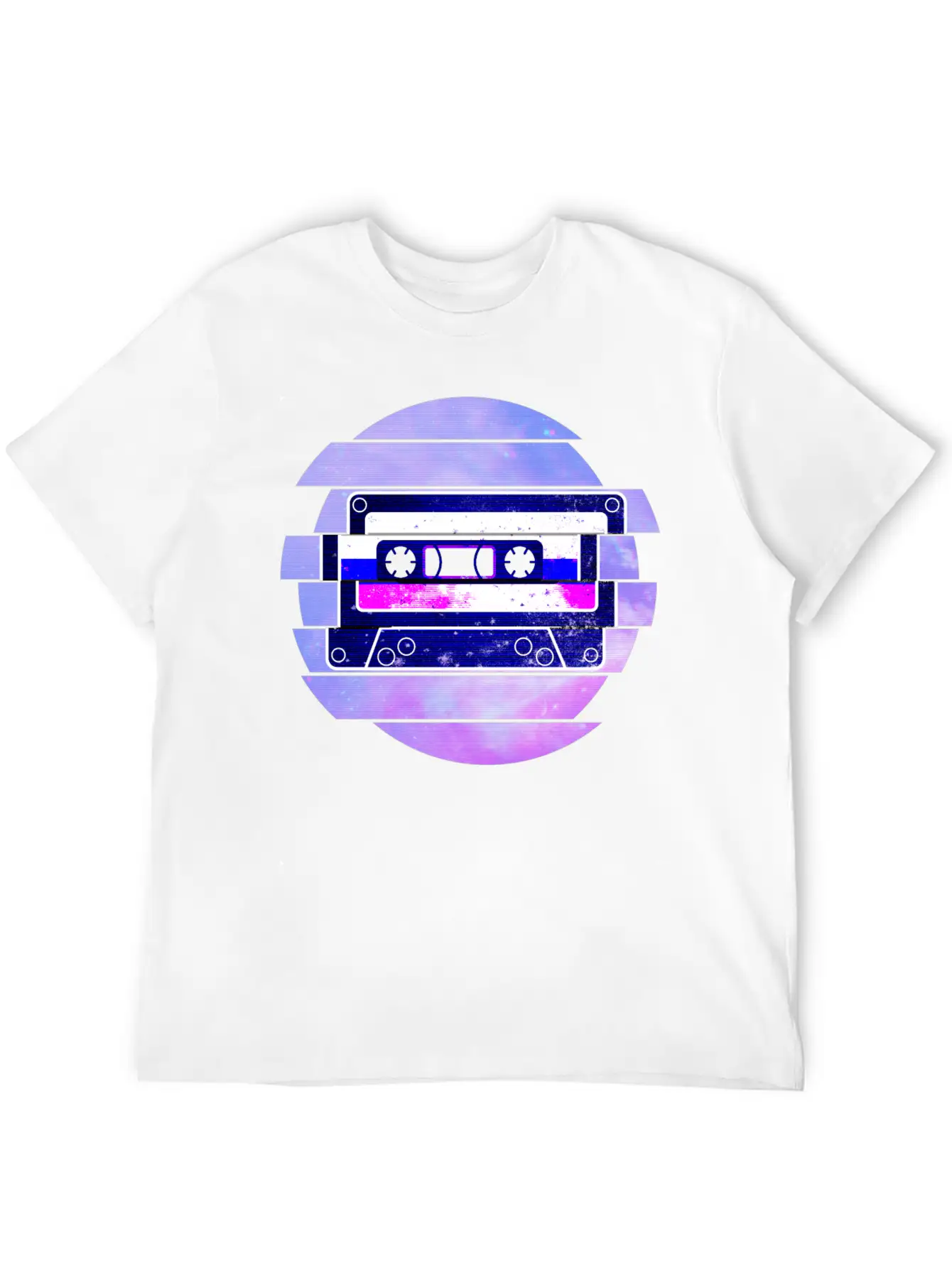 Vaporwave Retro Aesthetic Art Mixtape Glitch Music Unisex Casual T-Shirt – Clean Design For Daily Comfort