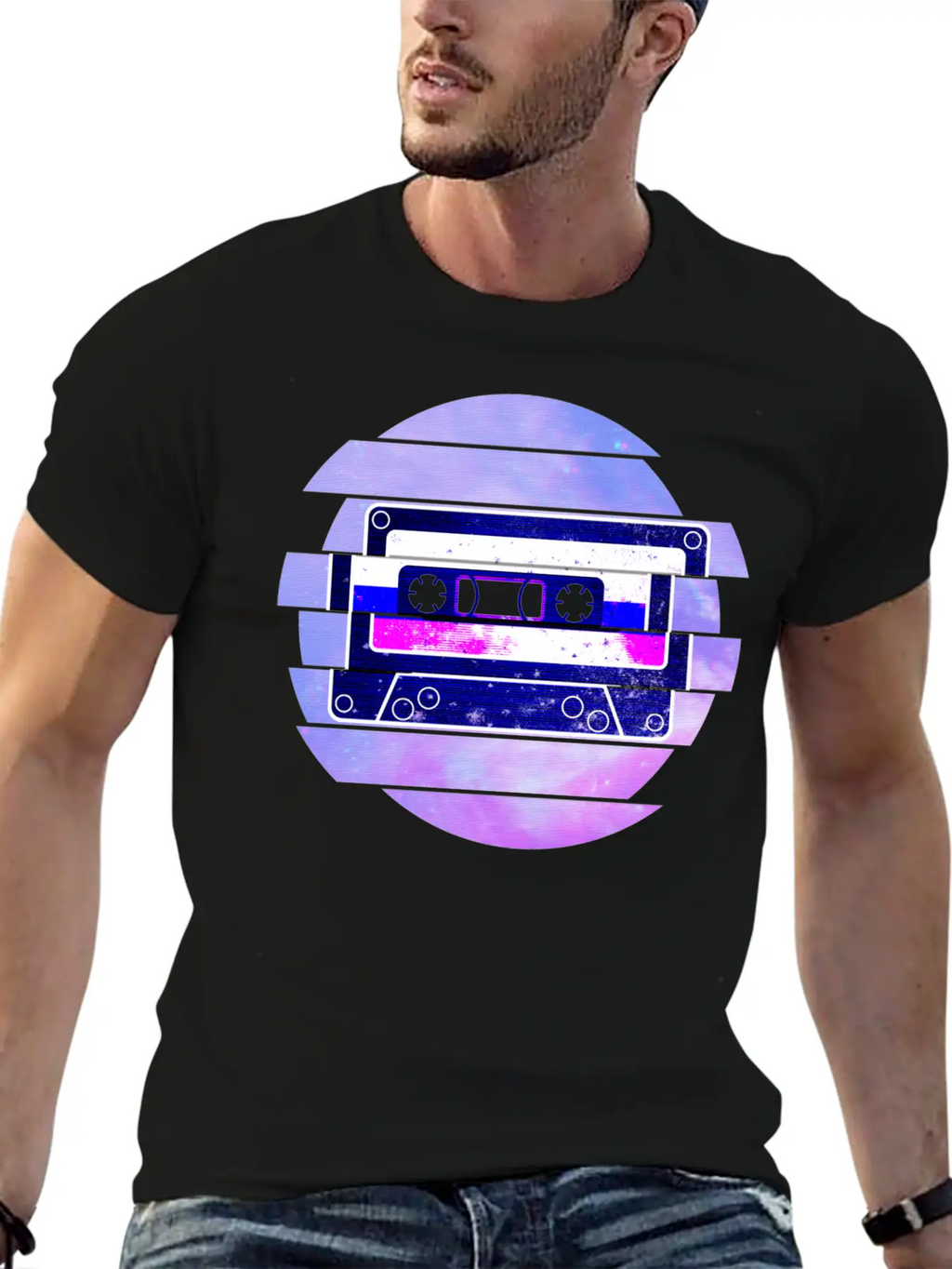 Vaporwave Retro Aesthetic Art Mixtape Glitch Music Unisex Casual T-Shirt – Clean Design For Daily Comfort