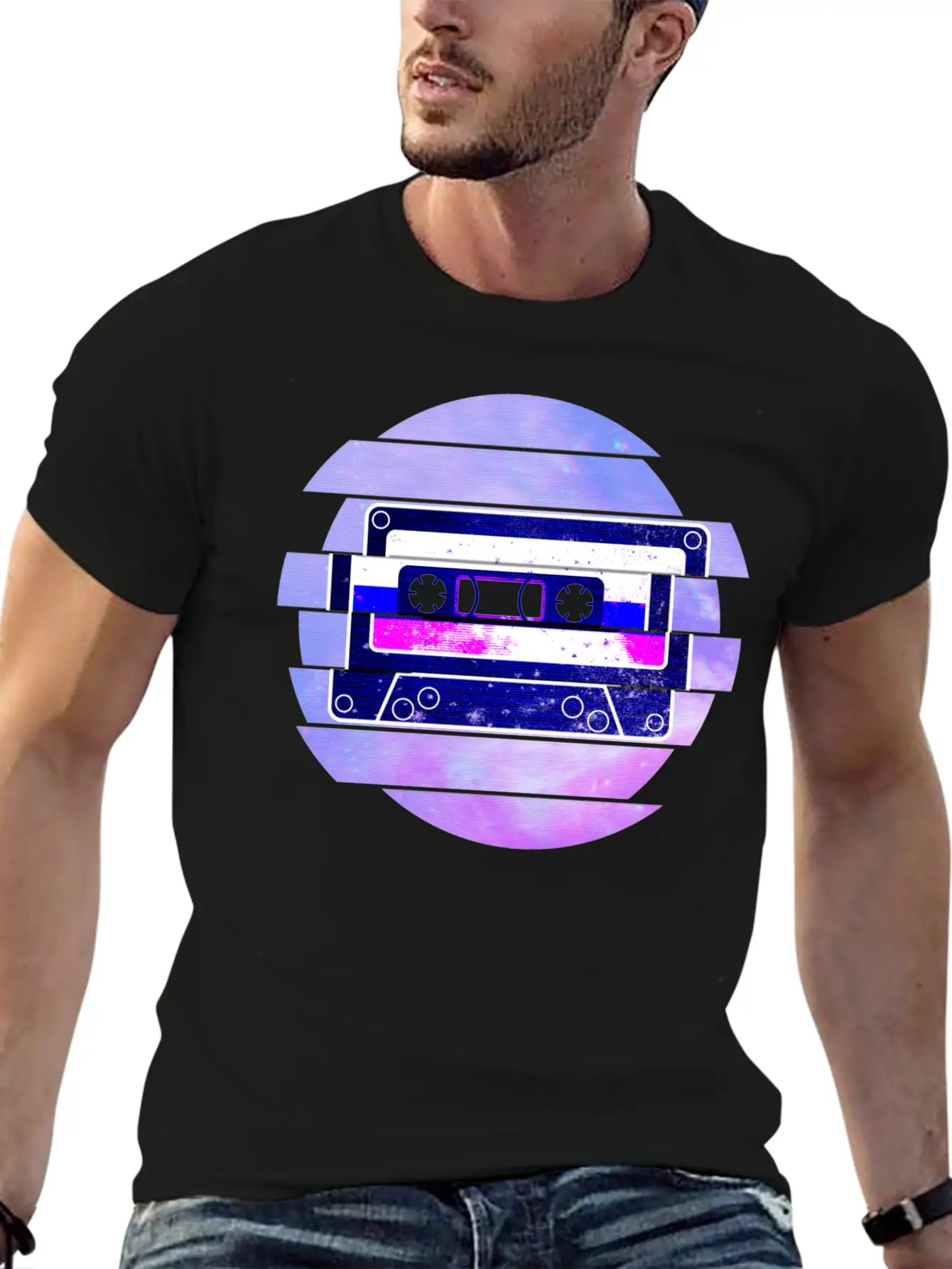 Vaporwave Retro Aesthetic Art Mixtape Glitch Music Unisex Casual T-Shirt – Clean Design For Daily Comfort