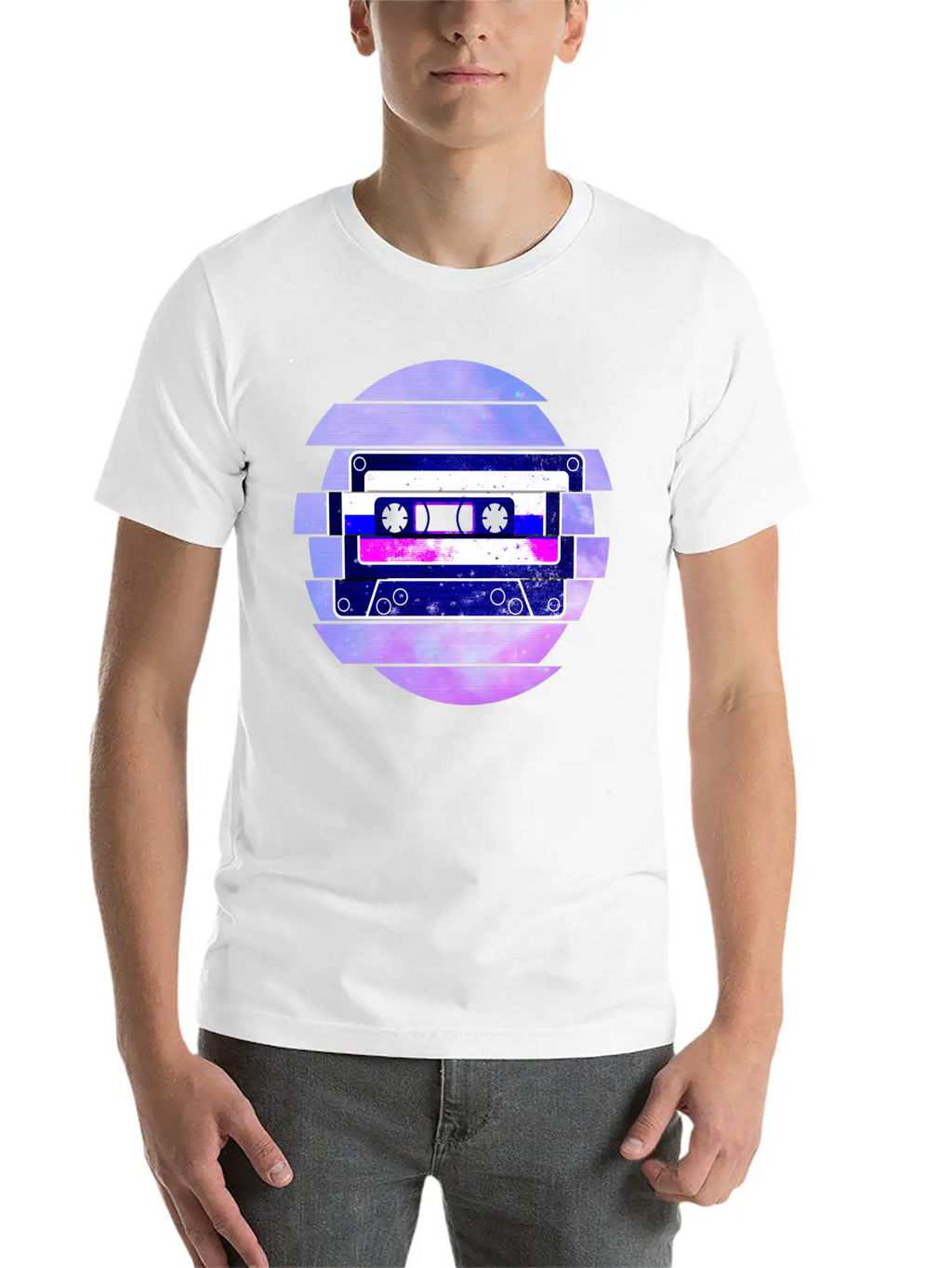 Vaporwave Retro Aesthetic Art Mixtape Glitch Music Unisex Casual T-Shirt – Clean Design For Daily Comfort