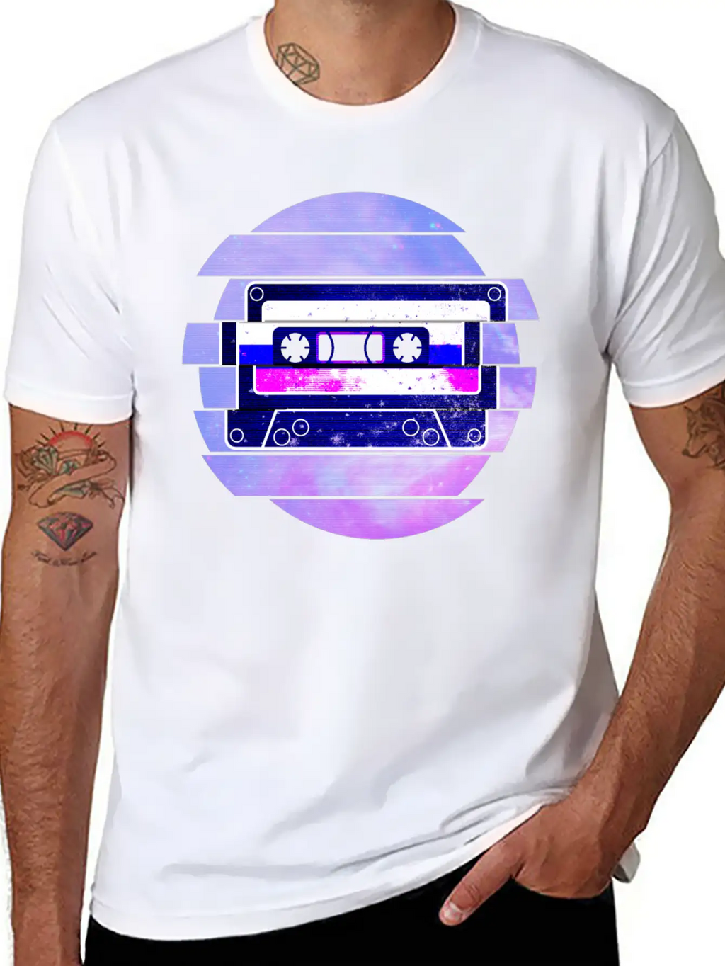 Vaporwave Retro Aesthetic Art Mixtape Glitch Music Unisex Casual T-Shirt – Clean Design For Daily Comfort