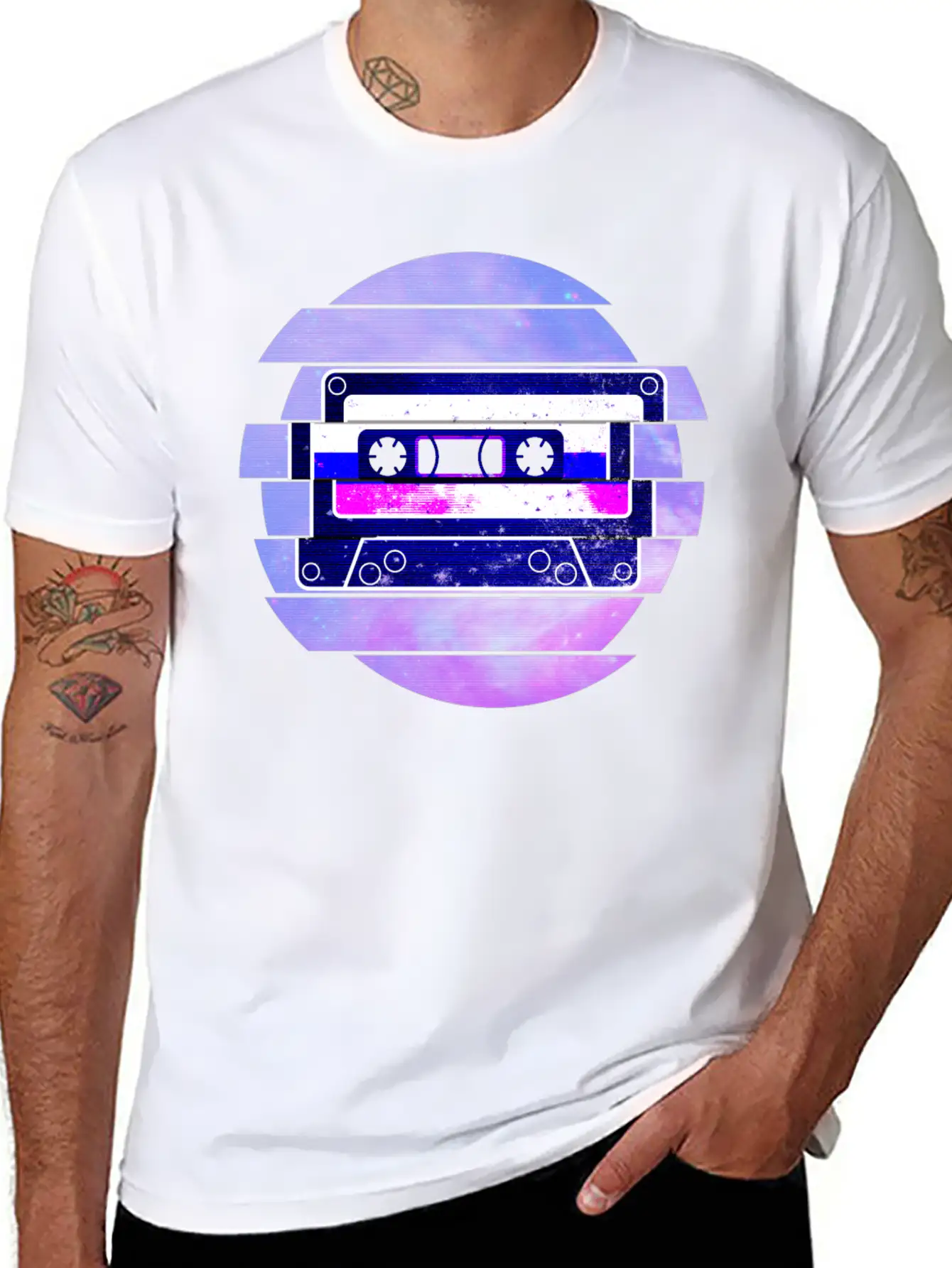 Vaporwave Retro Aesthetic Art Mixtape Glitch Music Unisex Casual T-Shirt – Clean Design For Daily Comfort