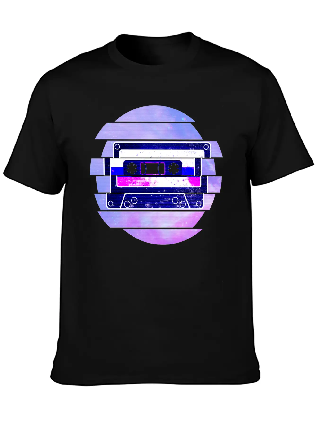 Vaporwave Retro Aesthetic Art Mixtape Glitch Music Unisex Casual T-Shirt – Clean Design For Daily Comfort