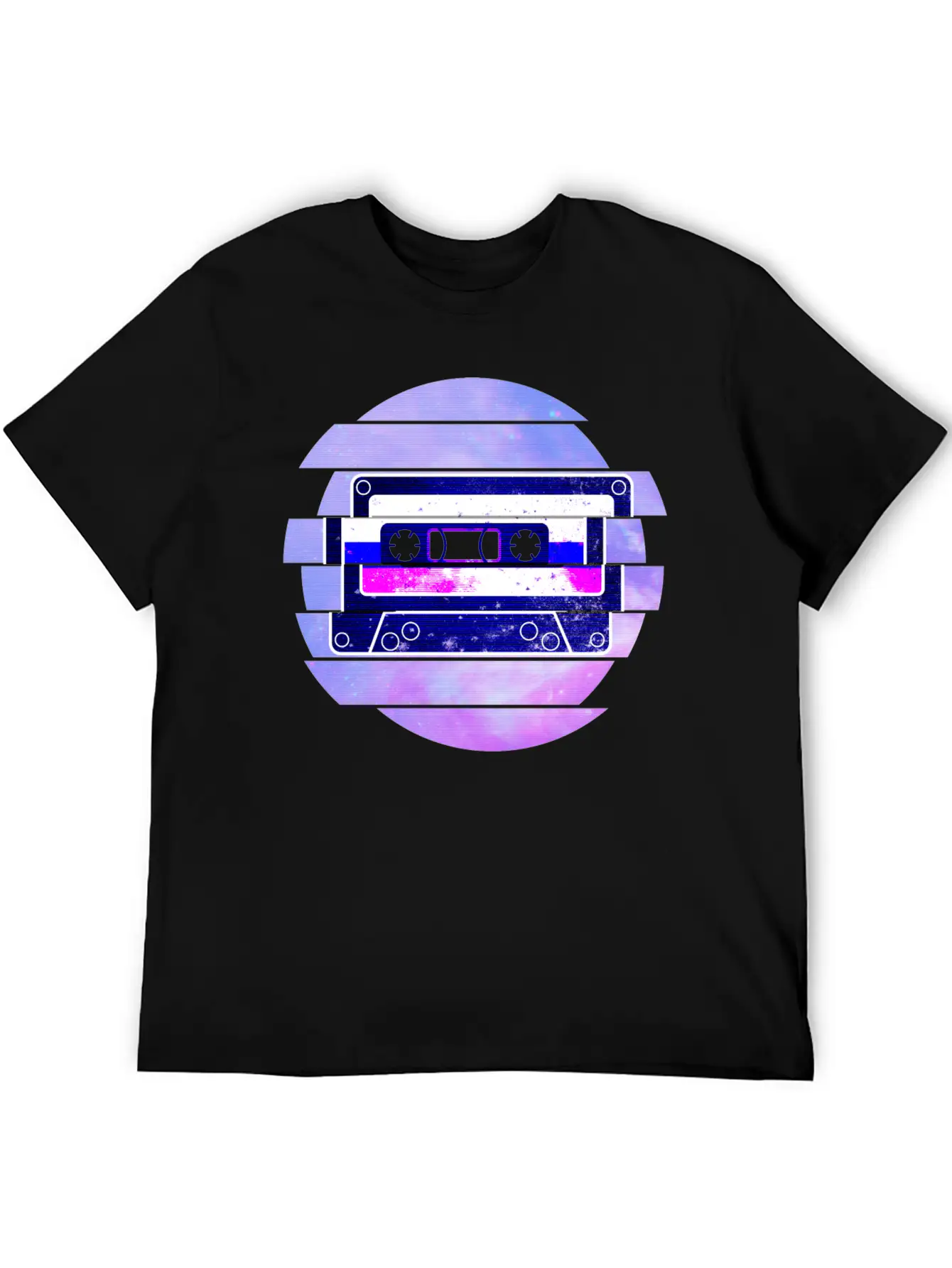 Vaporwave Retro Aesthetic Art Mixtape Glitch Music Unisex Casual T-Shirt – Clean Design For Daily Comfort