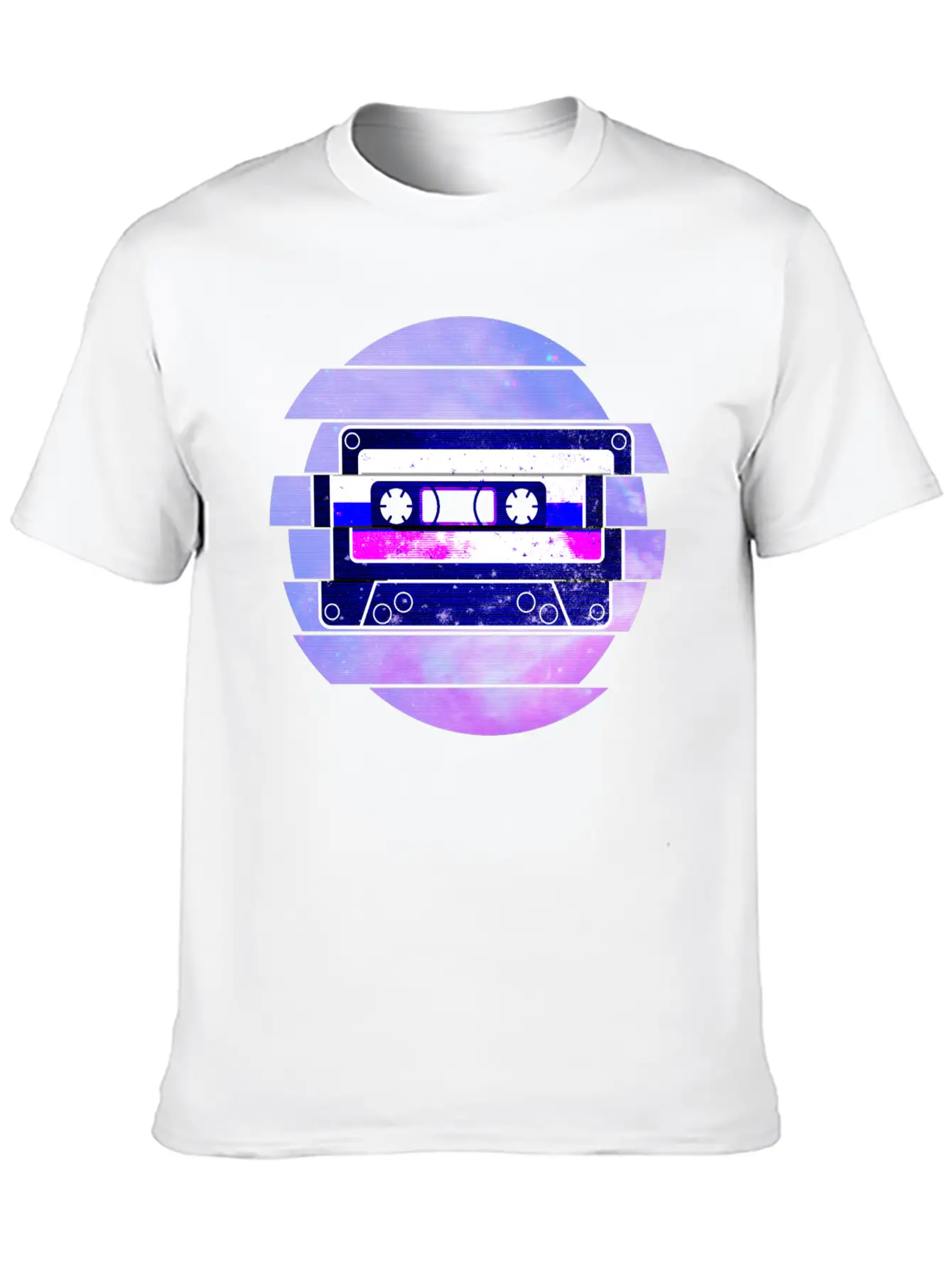 Vaporwave Retro Aesthetic Art Mixtape Glitch Music Unisex Casual T-Shirt – Clean Design For Daily Comfort