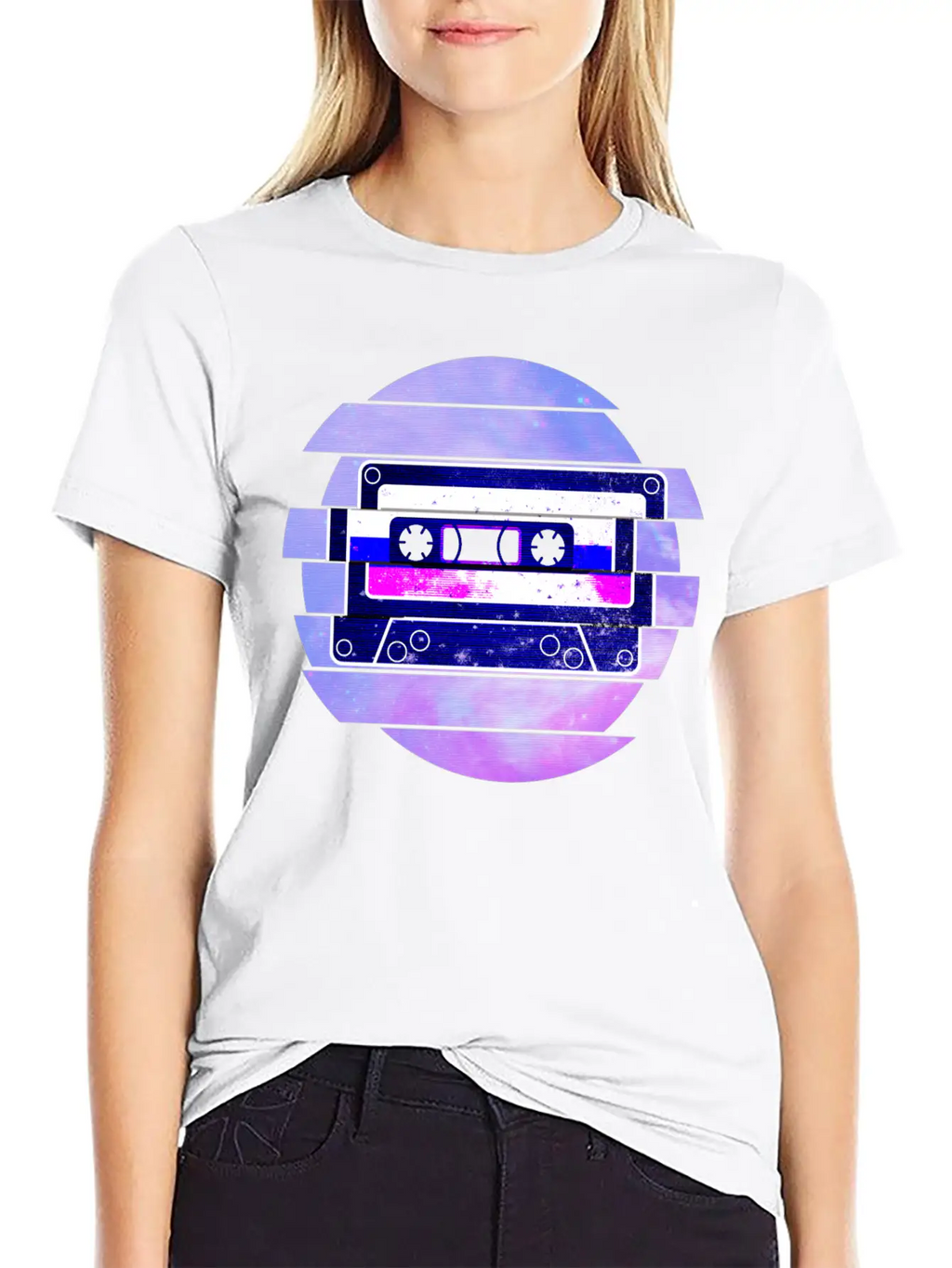 Vaporwave Retro Aesthetic Art Mixtape Glitch Music Unisex Casual T-Shirt – Clean Design For Daily Comfort