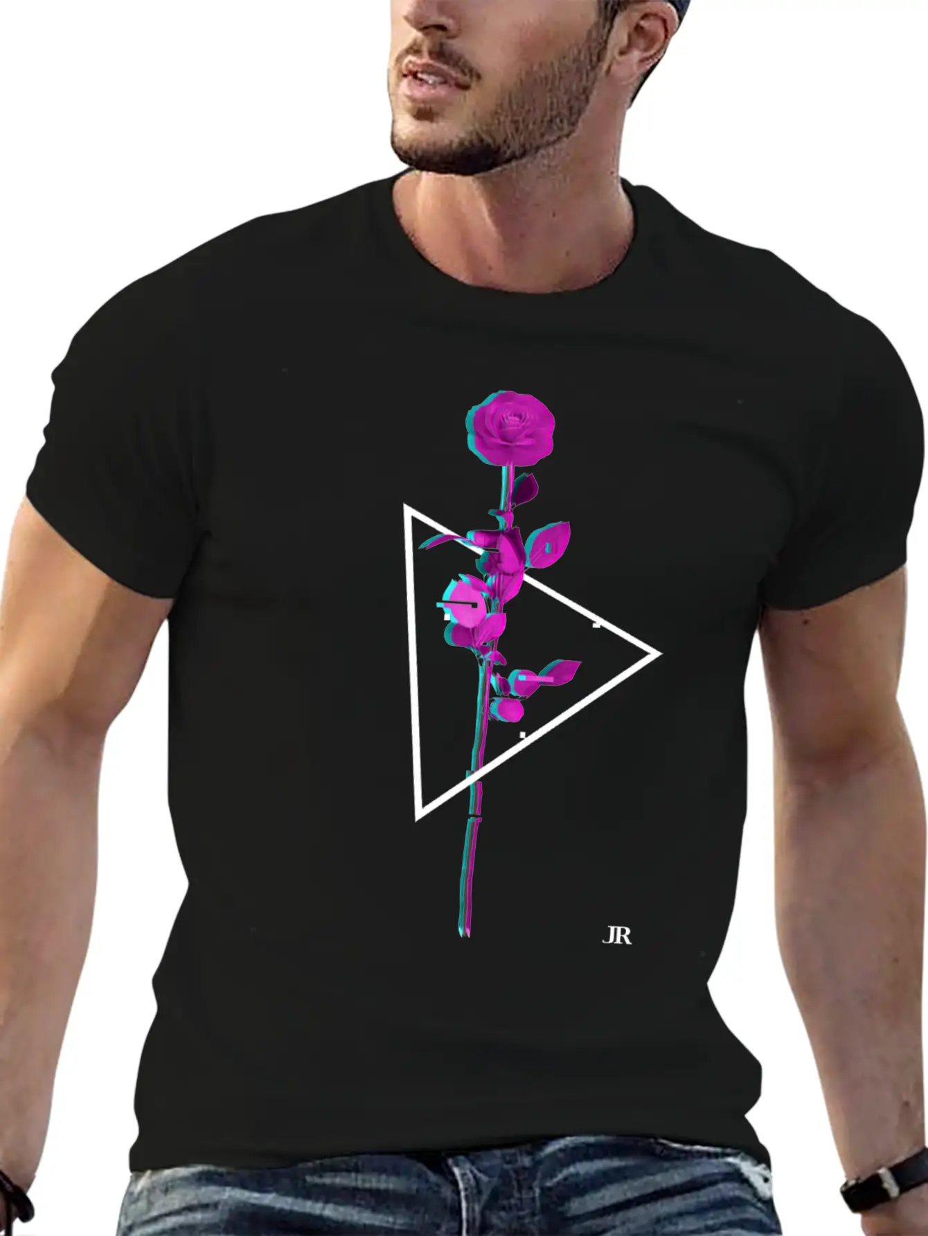 Vaporwave Rose Gift For Women Men Girls And Boys Unisex Casual T-Shirt – Clean Design For Daily Comfort