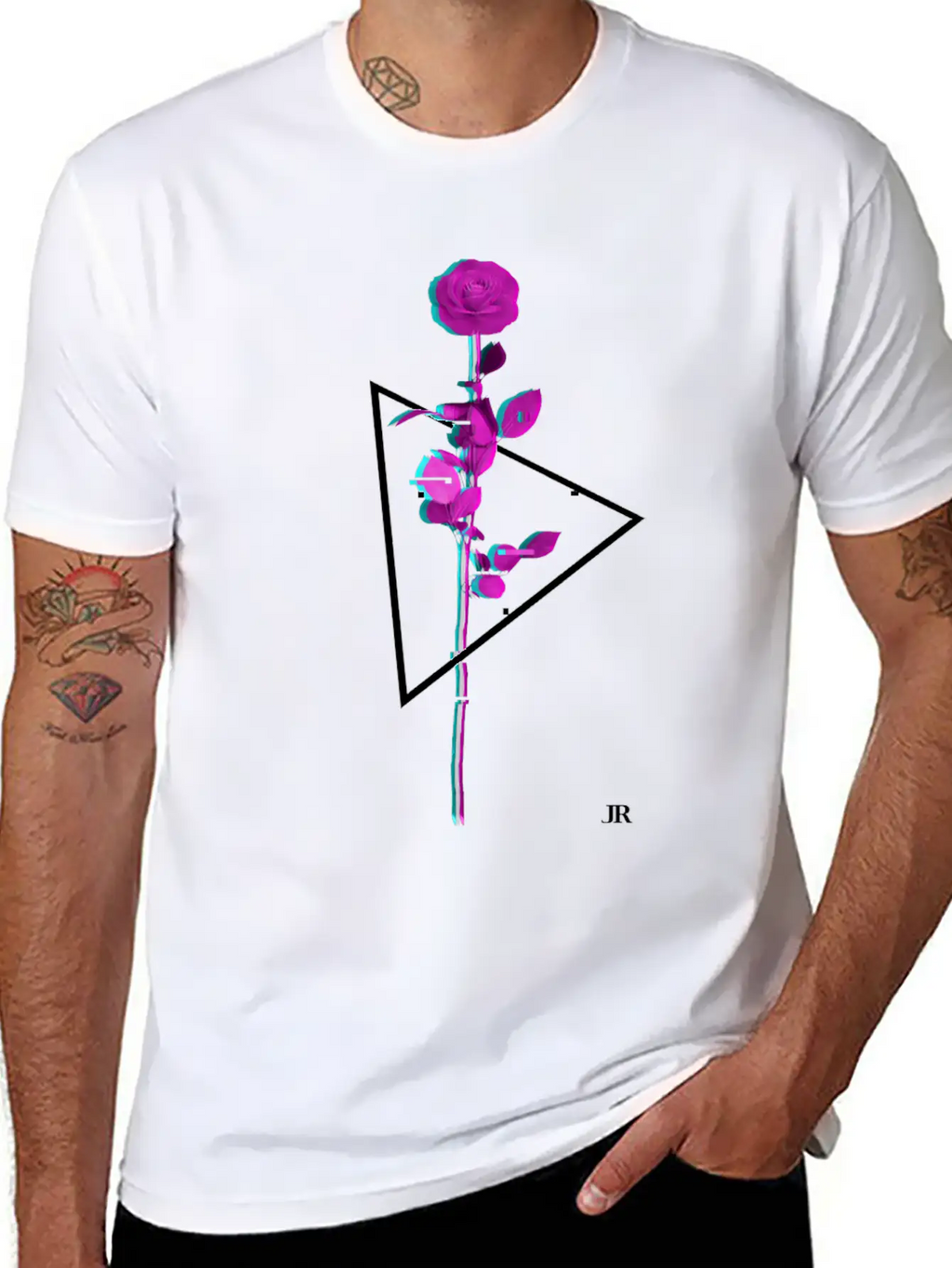 Vaporwave Rose Gift For Women Men Girls And Boys Unisex Casual T-Shirt – Clean Design For Daily Comfort