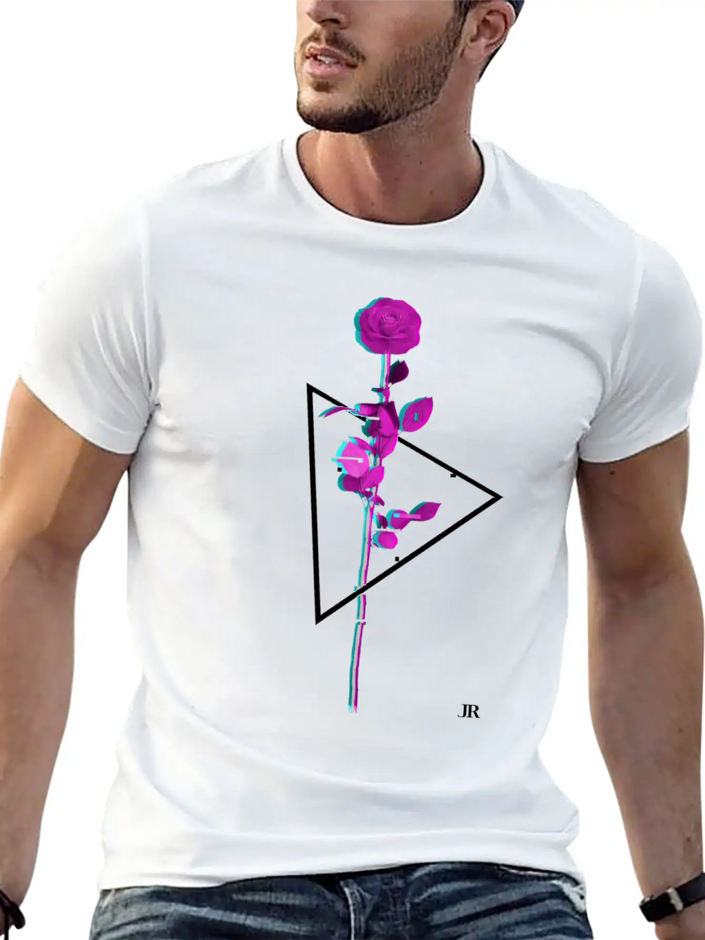Vaporwave Rose Gift For Women Men Girls And Boys Unisex Casual T-Shirt – Clean Design For Daily Comfort
