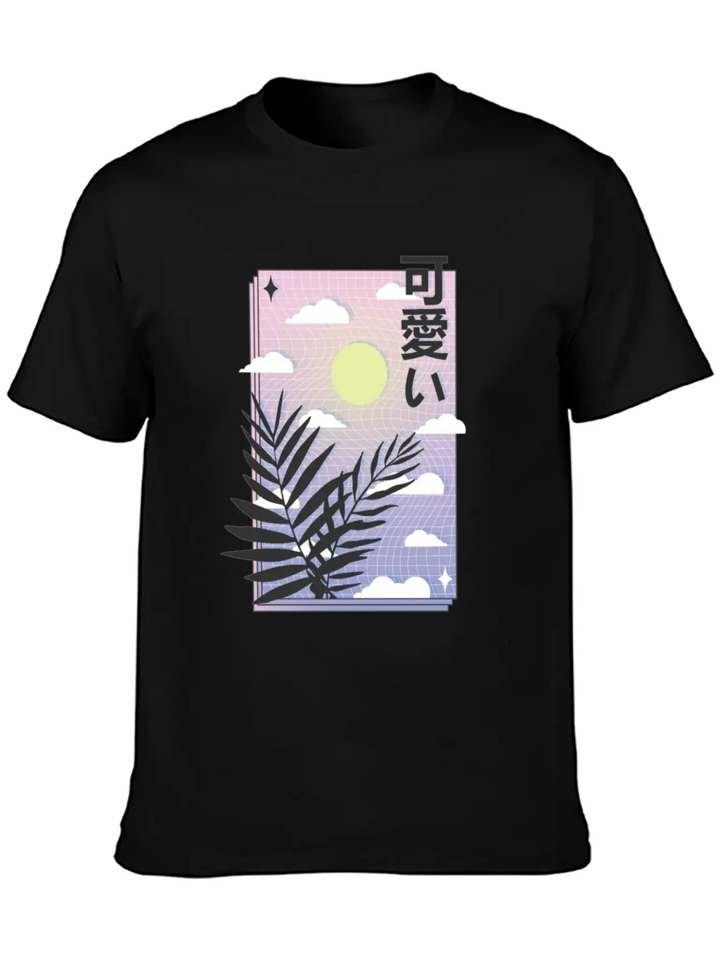 Vaporwave Sky Casual Graphic T-Shirt – Simple And Comfortable Daily Wear