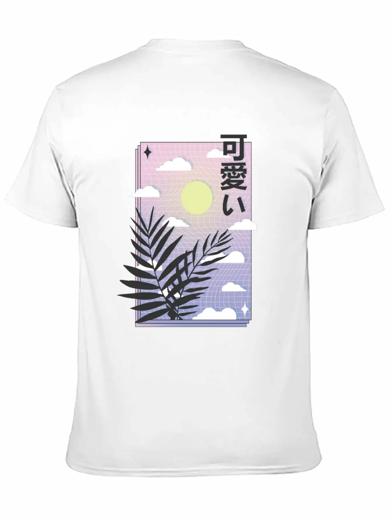 Vaporwave Sky Casual Graphic T-Shirt – Simple And Comfortable Daily Wear