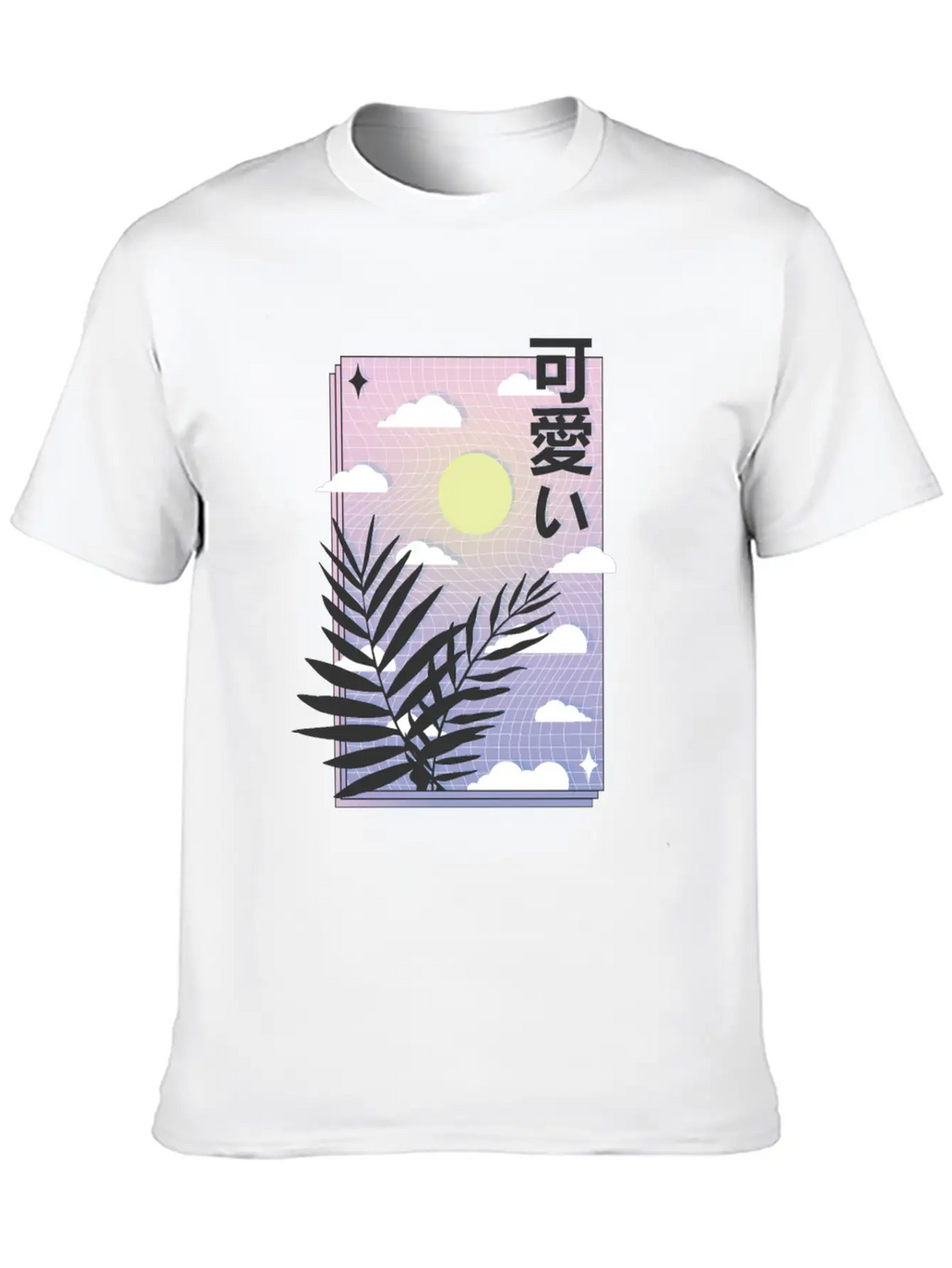 Vaporwave Sky Casual Graphic T-Shirt – Simple And Comfortable Daily Wear