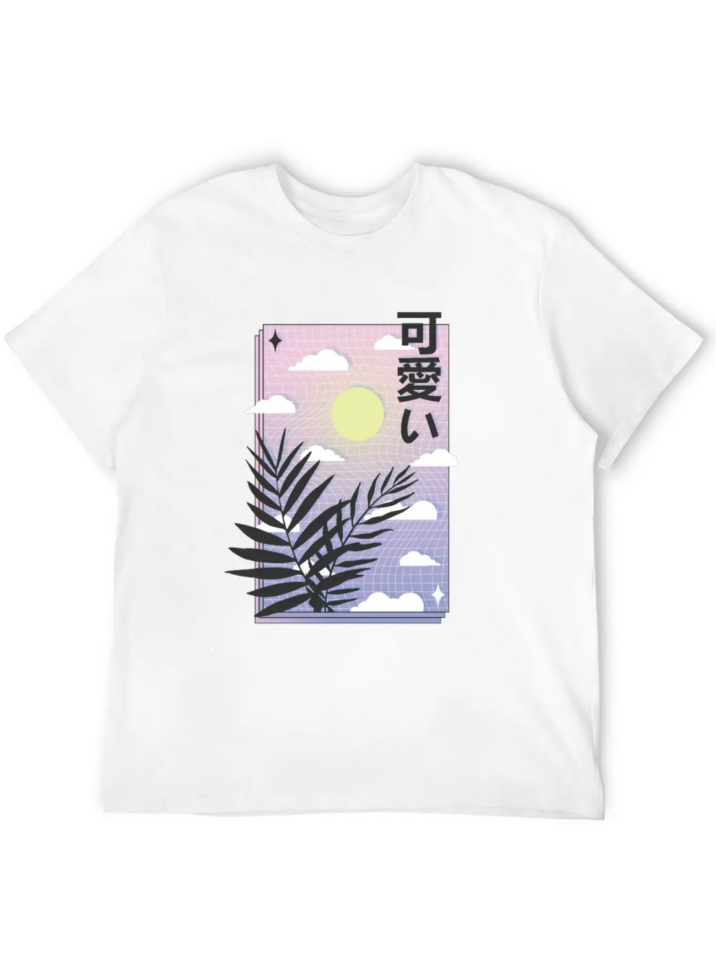 Vaporwave Sky Casual Graphic T-Shirt – Simple And Comfortable Daily Wear