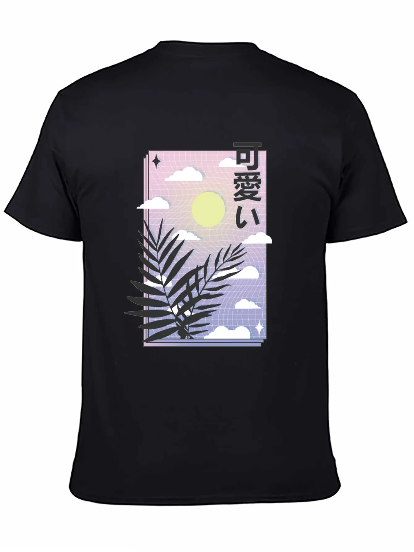 Vaporwave Sky Casual Graphic T-Shirt – Simple And Comfortable Daily Wear