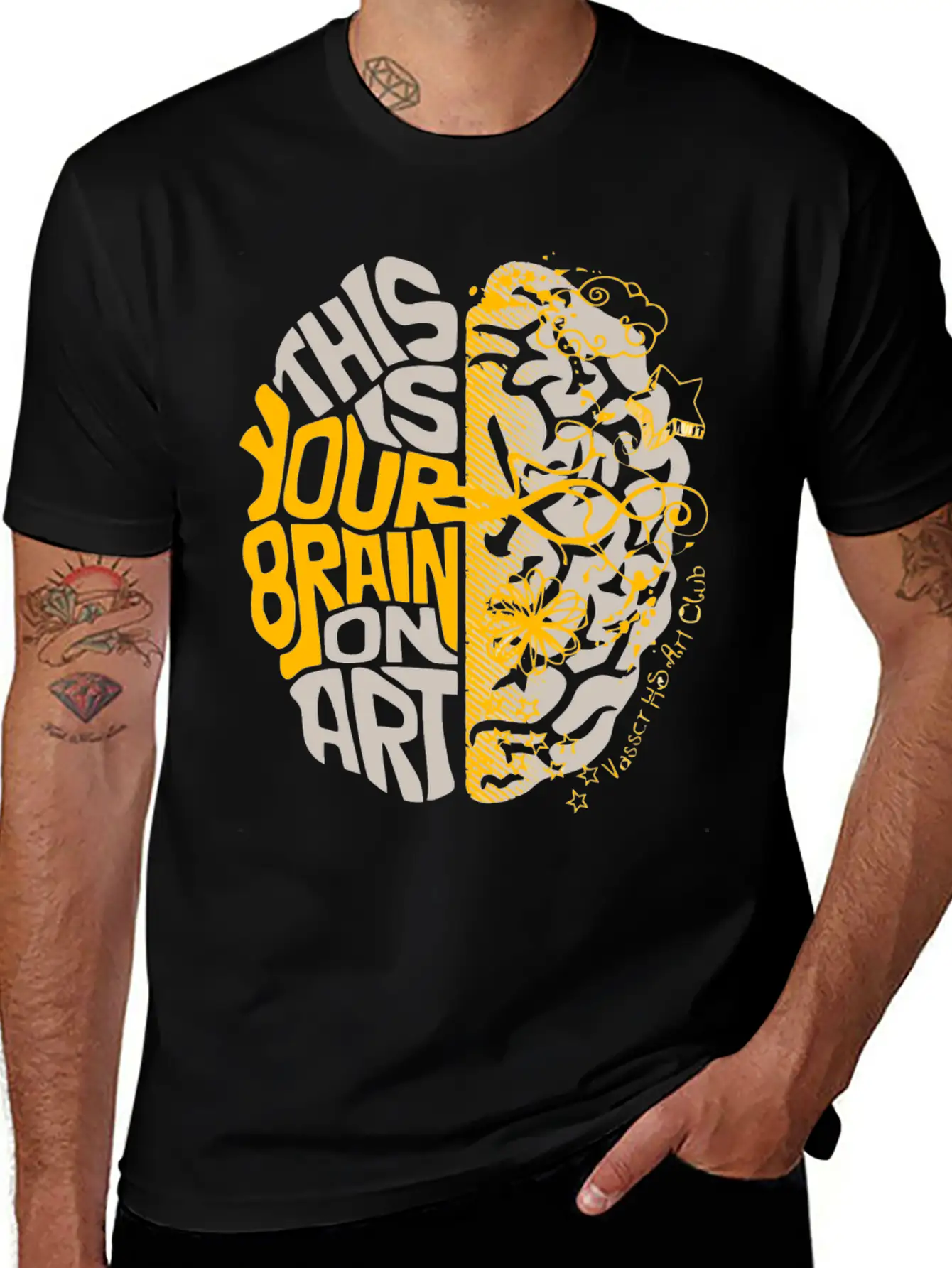 Vasser HS Art Club Stylish Everyday T-Shirt – Unisex Basic Cotton Tee