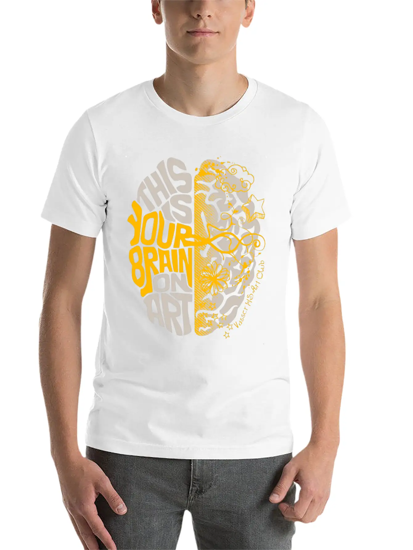 Vasser HS Art Club Stylish Everyday T-Shirt – Unisex Basic Cotton Tee