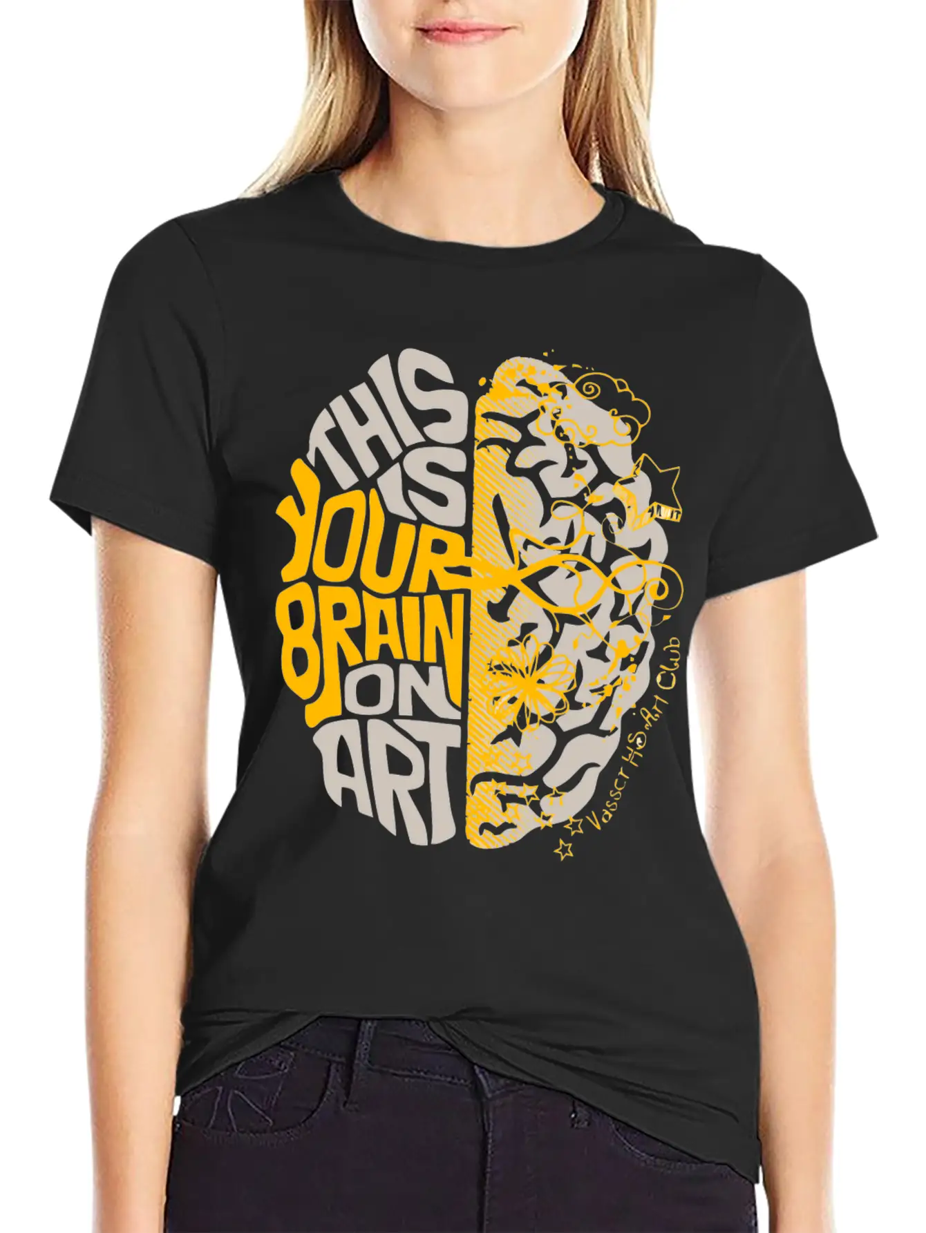 Vasser HS Art Club Stylish Everyday T-Shirt – Unisex Basic Cotton Tee