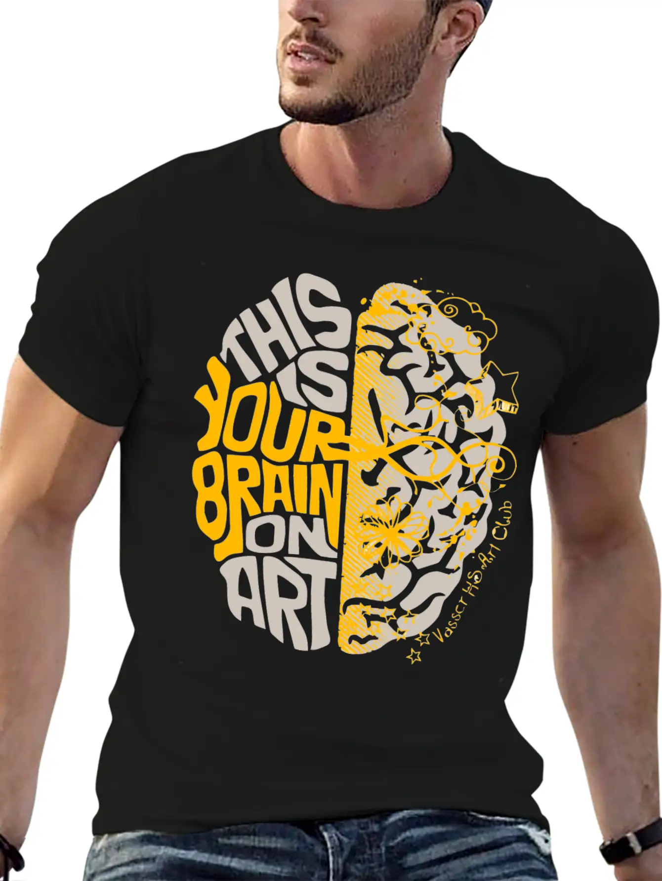 Vasser HS Art Club Stylish Everyday T-Shirt – Unisex Basic Cotton Tee
