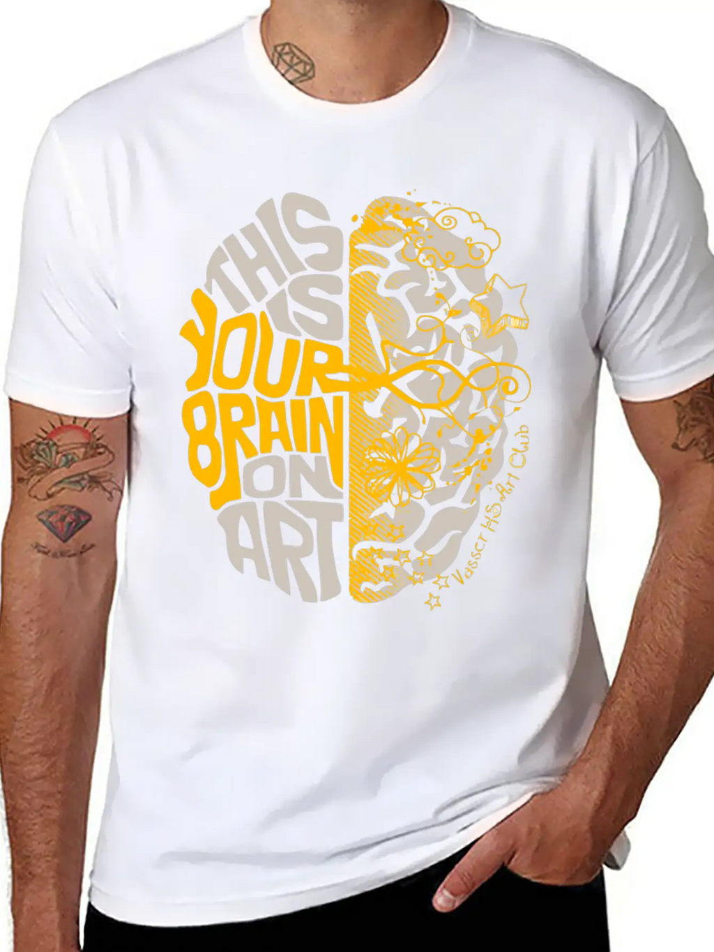 Vasser HS Art Club Stylish Everyday T-Shirt – Unisex Basic Cotton Tee
