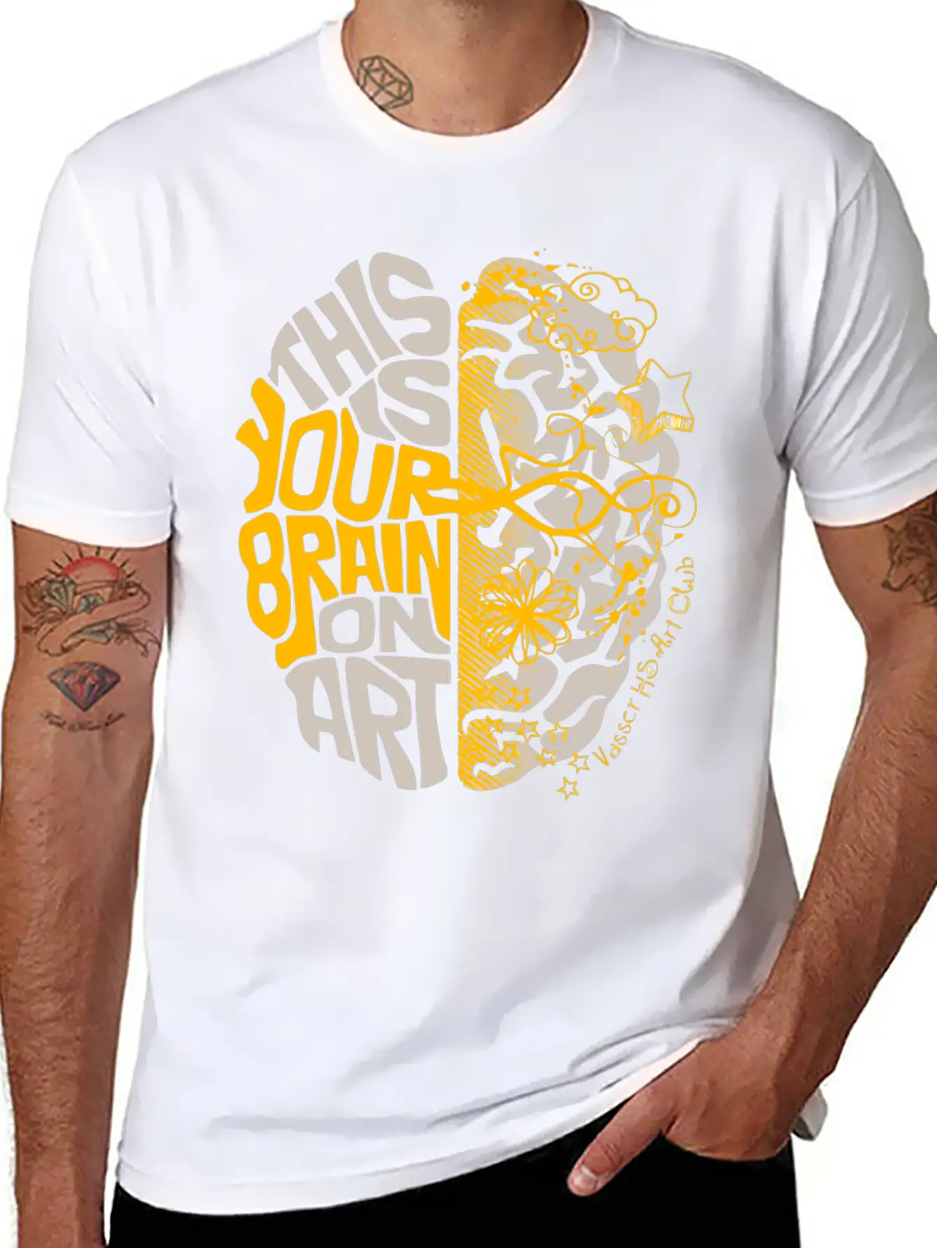 Vasser HS Art Club Stylish Everyday T-Shirt – Unisex Basic Cotton Tee