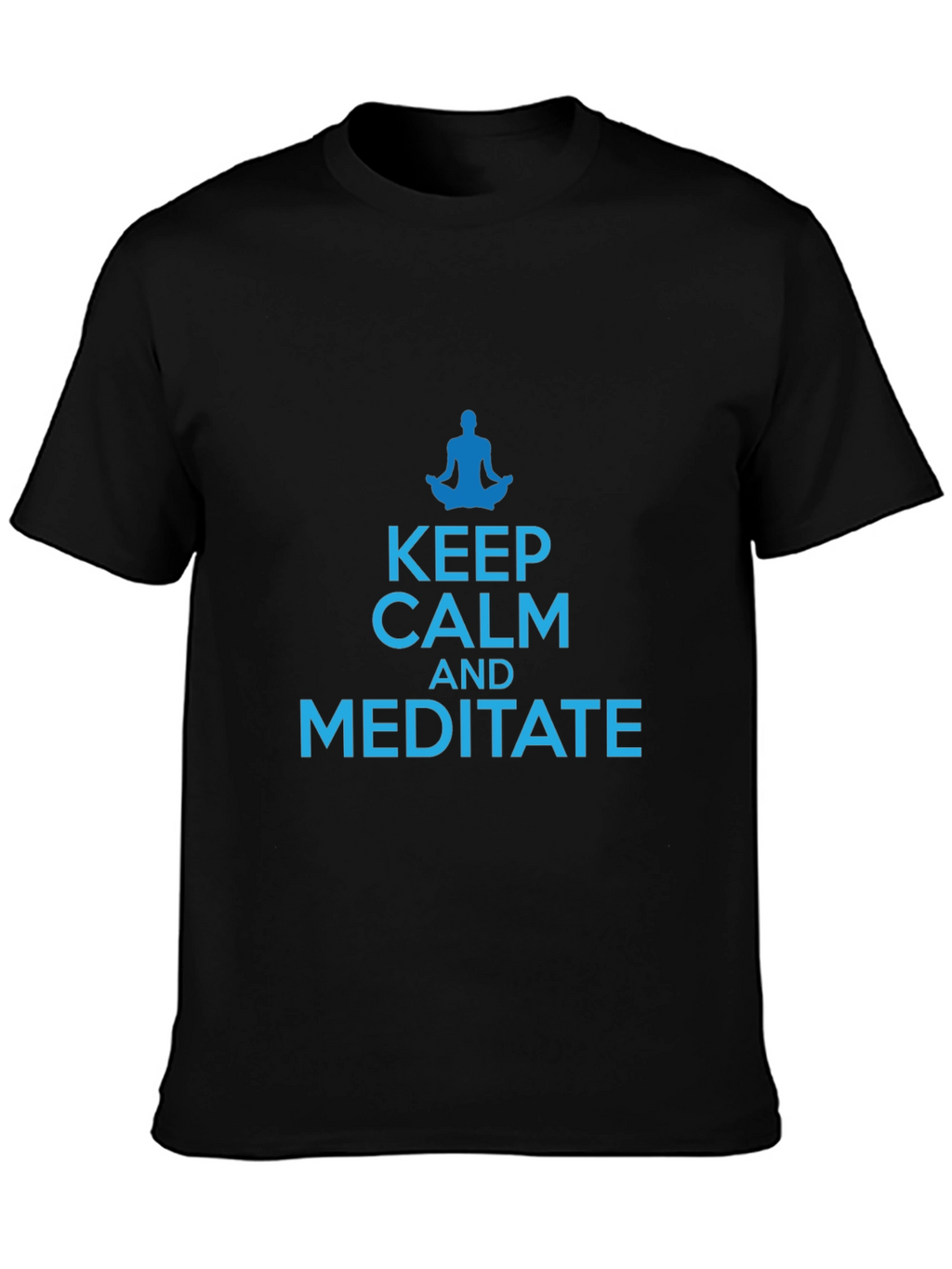 Keep Calm and Meditate Black T-Shirt