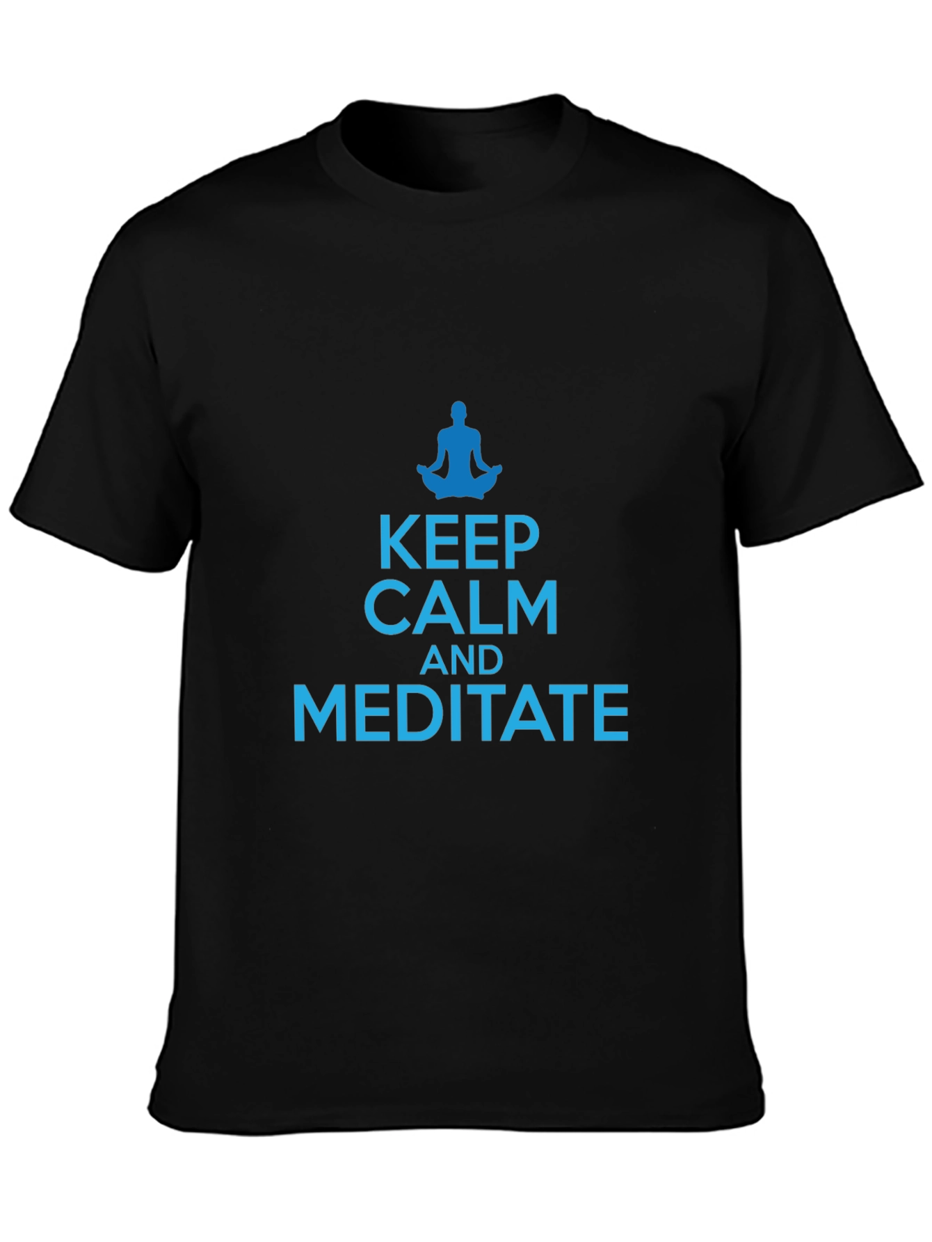 Keep Calm and Meditate Black T-Shirt