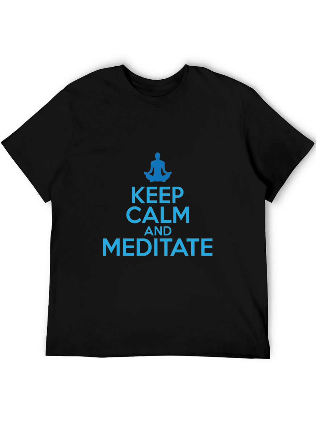 Keep Calm and Meditate Black T-Shirt
