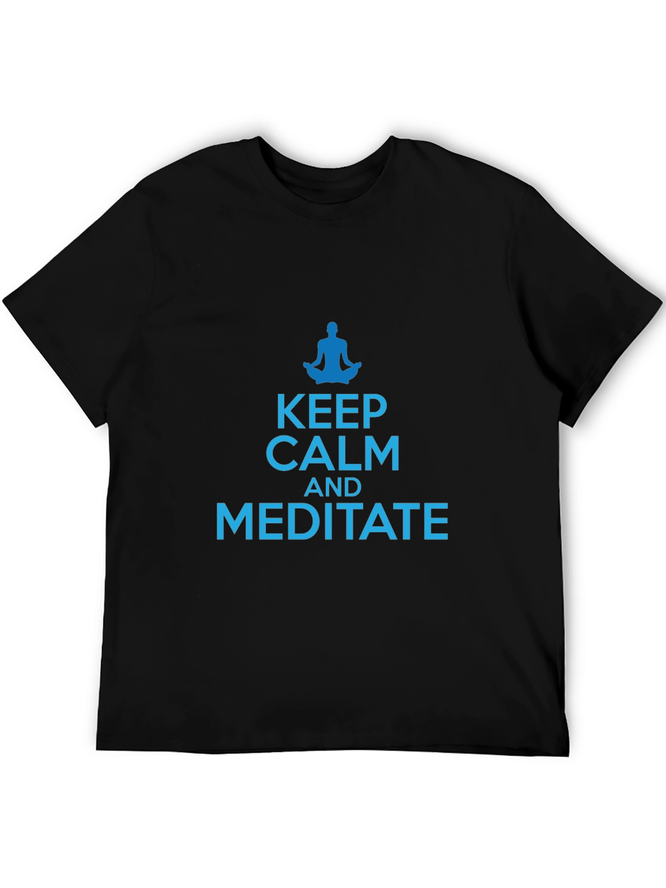 Keep Calm and Meditate Black T-Shirt