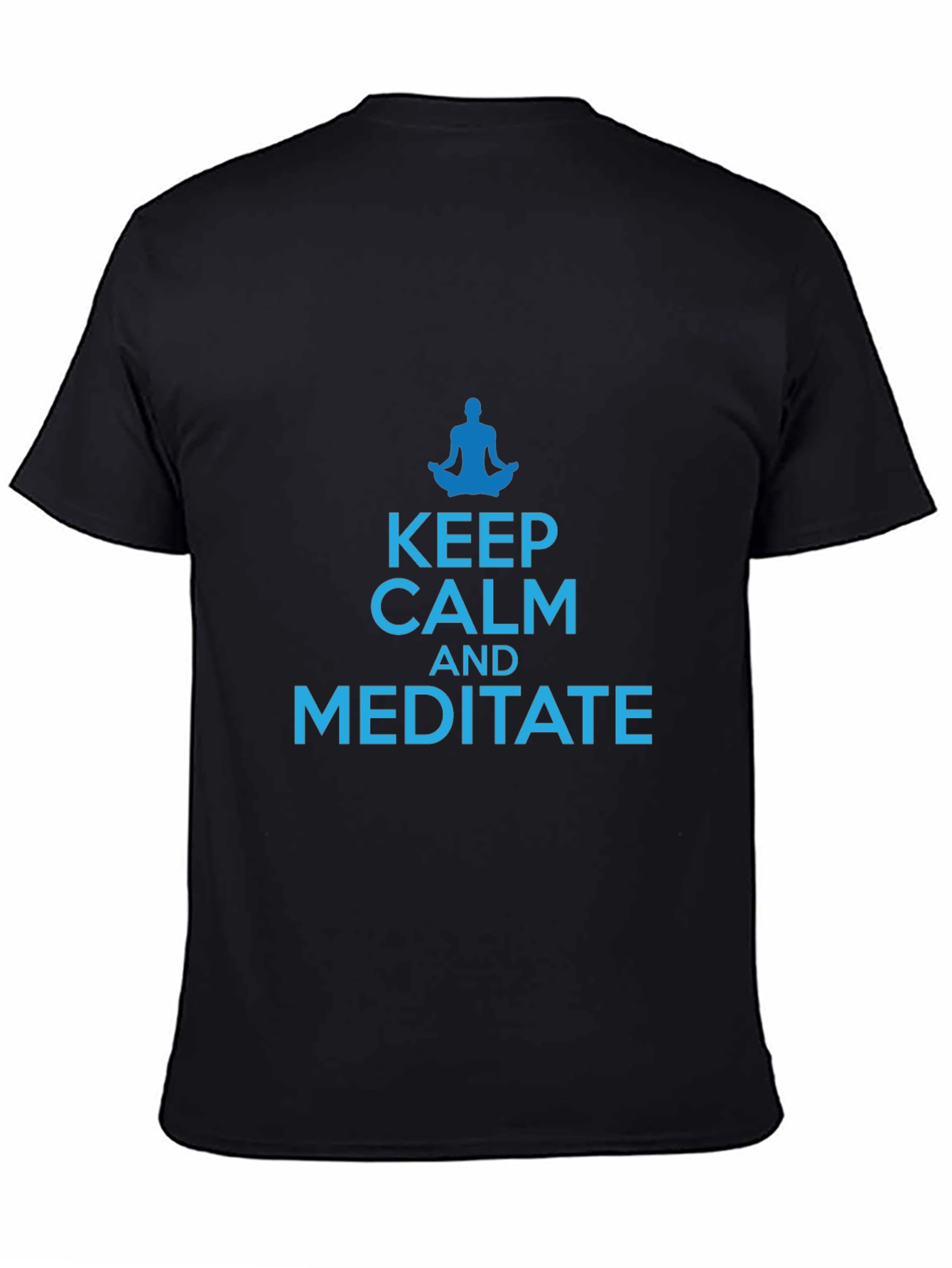 Keep Calm and Meditate Black T-Shirt