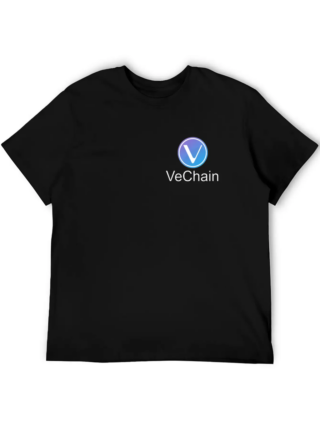 Vechain Pocket Vechain VET Cryptocurrency Coin Unisex Short Sleeve Soft Cotton T-Shirt – Casual Everyday Wear