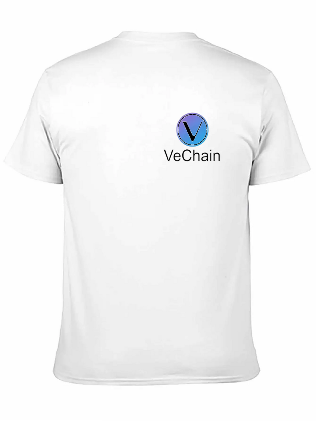 Vechain Pocket Vechain VET Cryptocurrency Coin Unisex Short Sleeve Soft Cotton T-Shirt – Casual Everyday Wear
